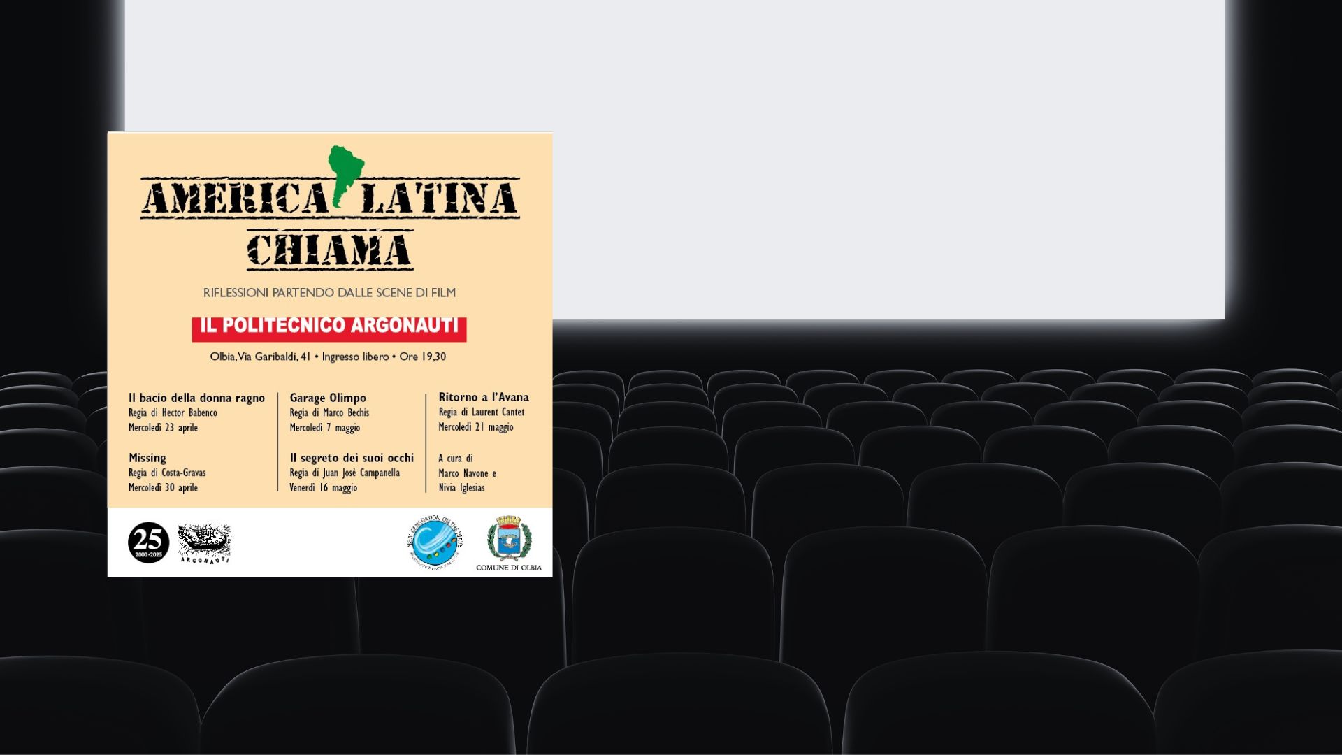 Olbia, Al via “America Latina chiama”: cinque film per raccontare i desaparecidos e la memoria negata