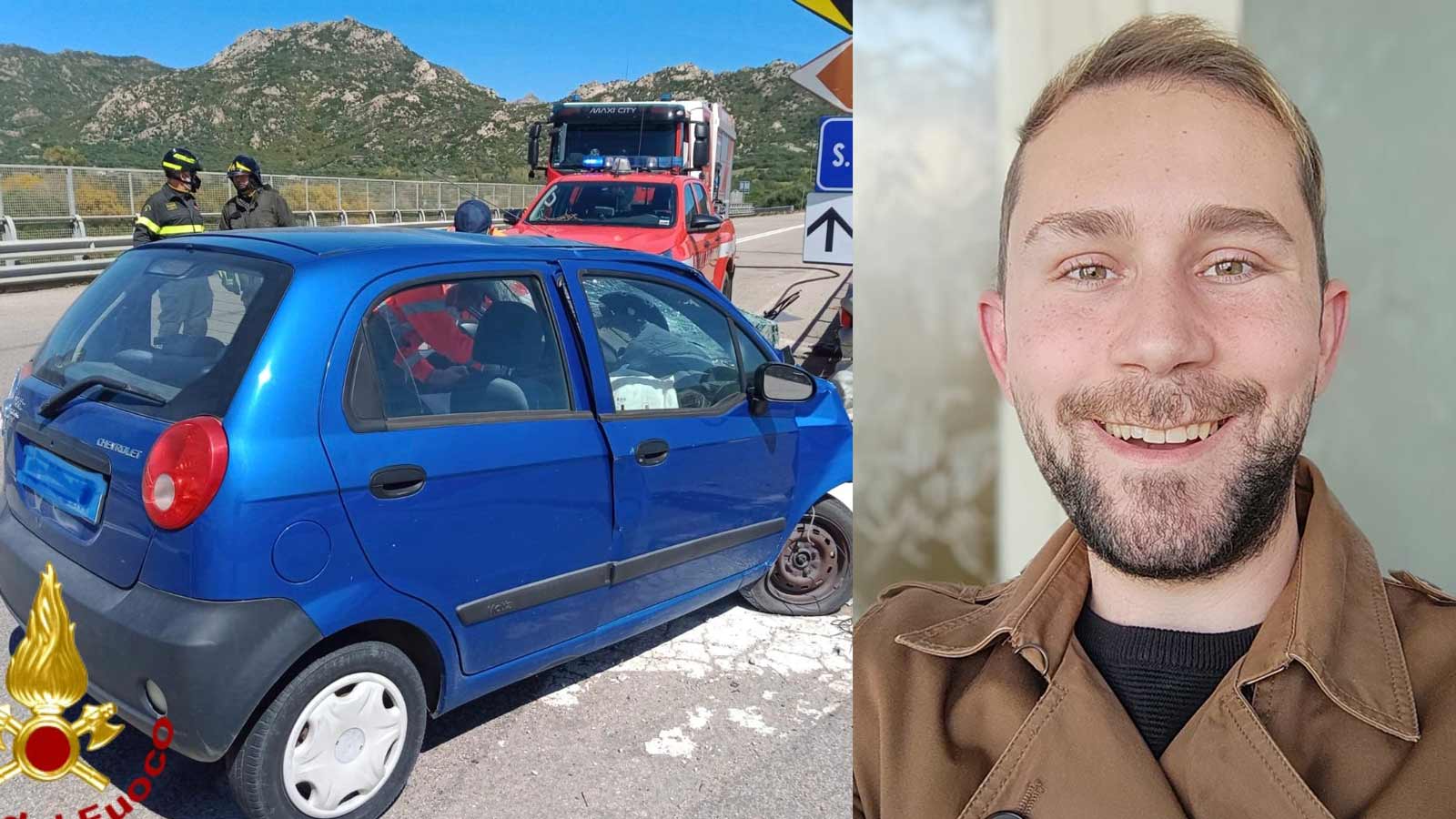 Olbia, incidente sulla panoramica: addio ad Andrea Agostino Dalias