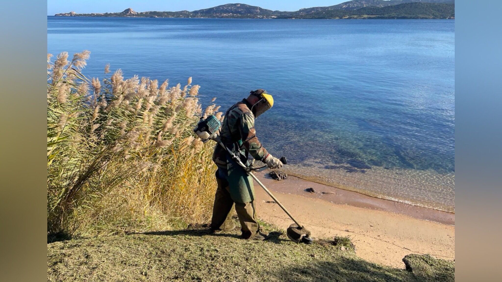 Ad Arzachena i lavori di manutenzione sul lungomare