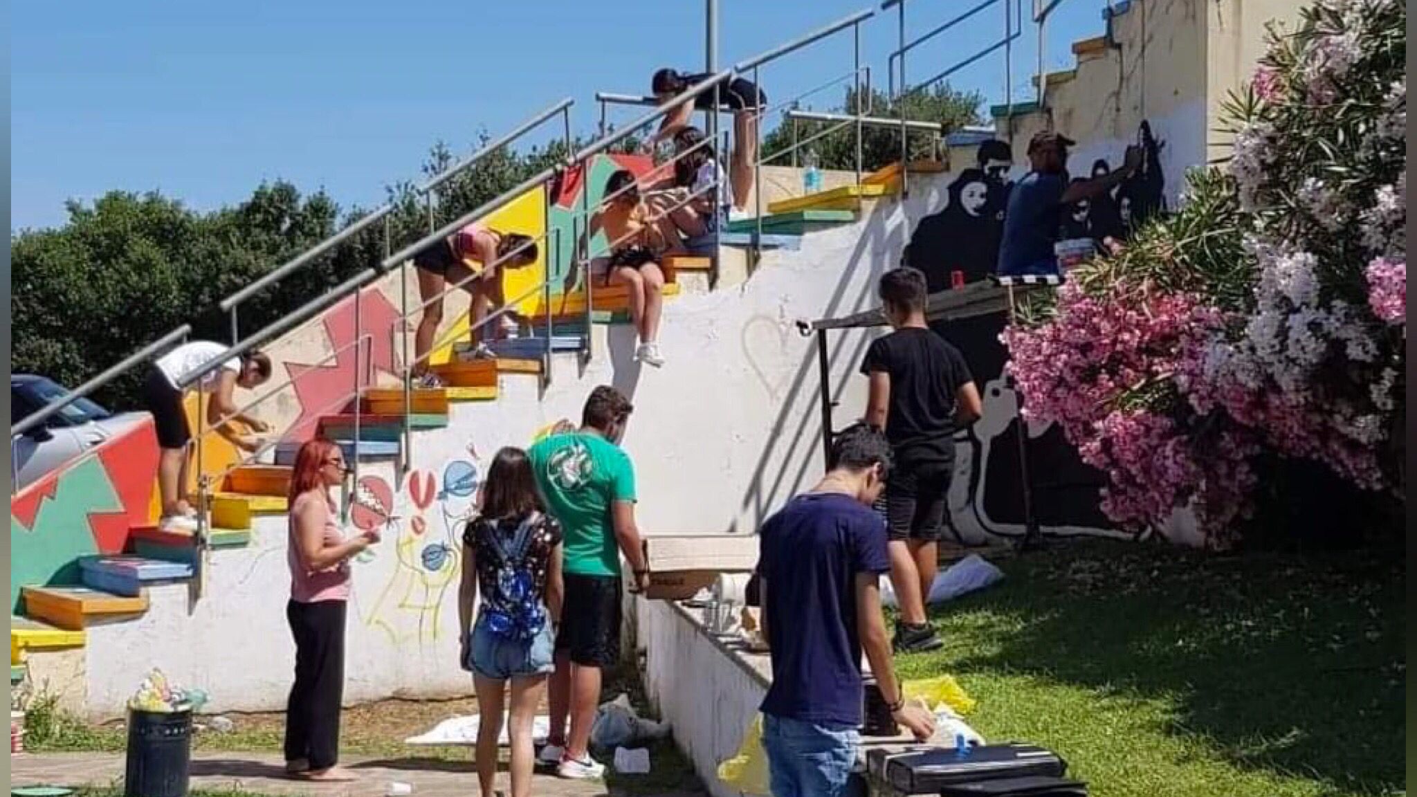 Ad Arzachena colori e creatività: ecco la nuova opera