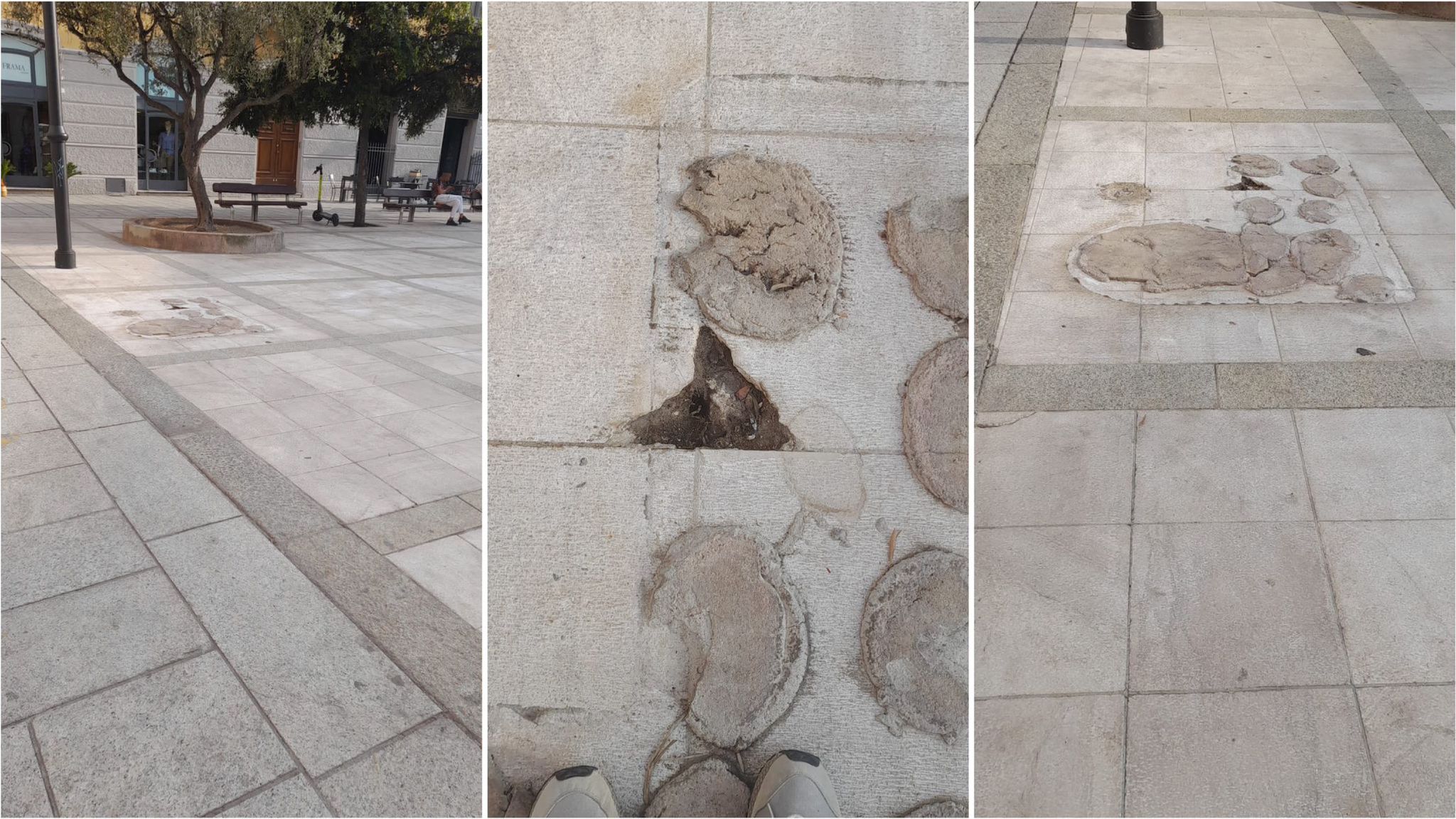 Olbia, in piazza Matteotti via la giostrina ma rimane il buco