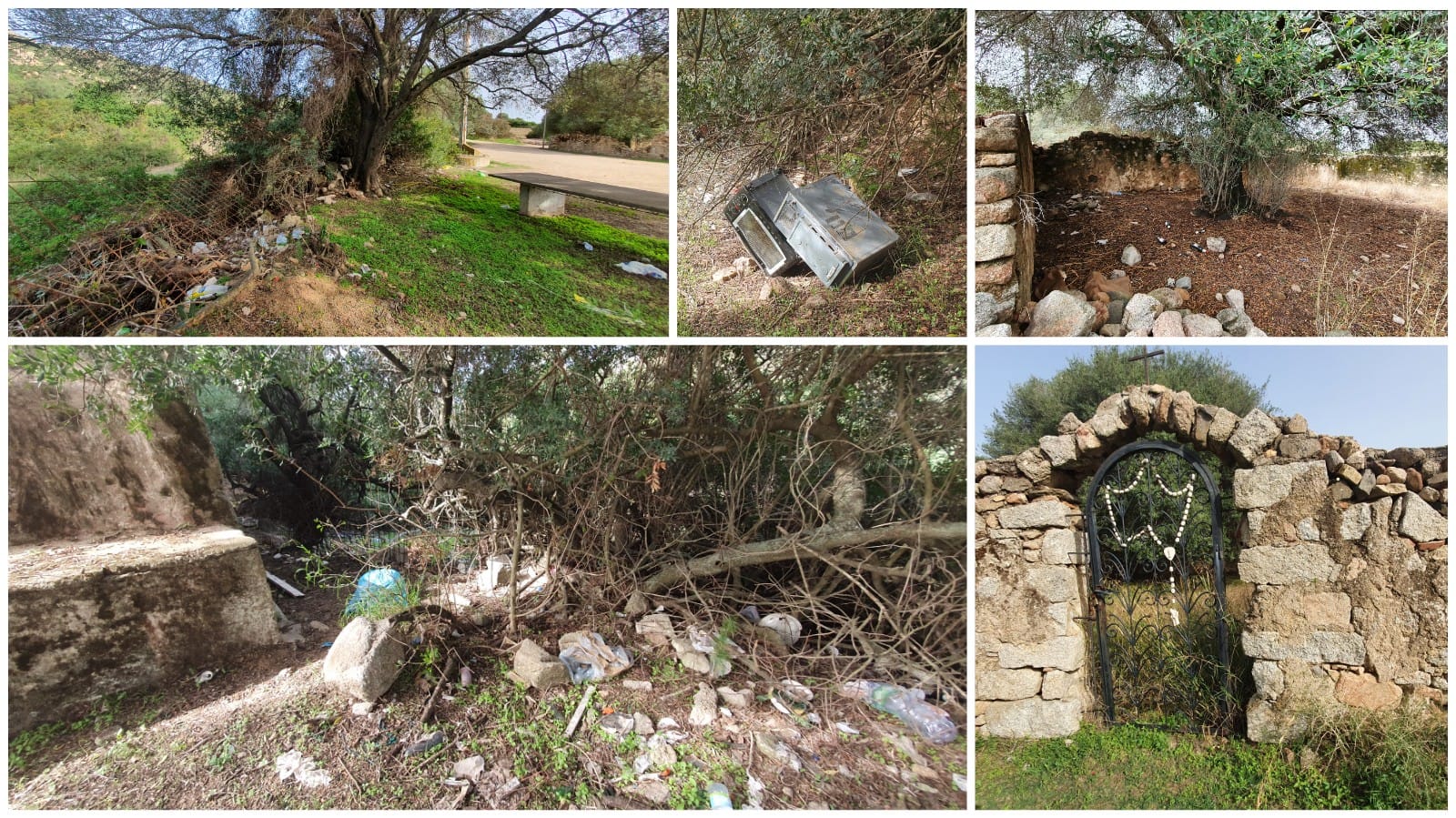 Olbia: i rifiuti ricoprono la memoria dei sepolti a Cabu Abbas