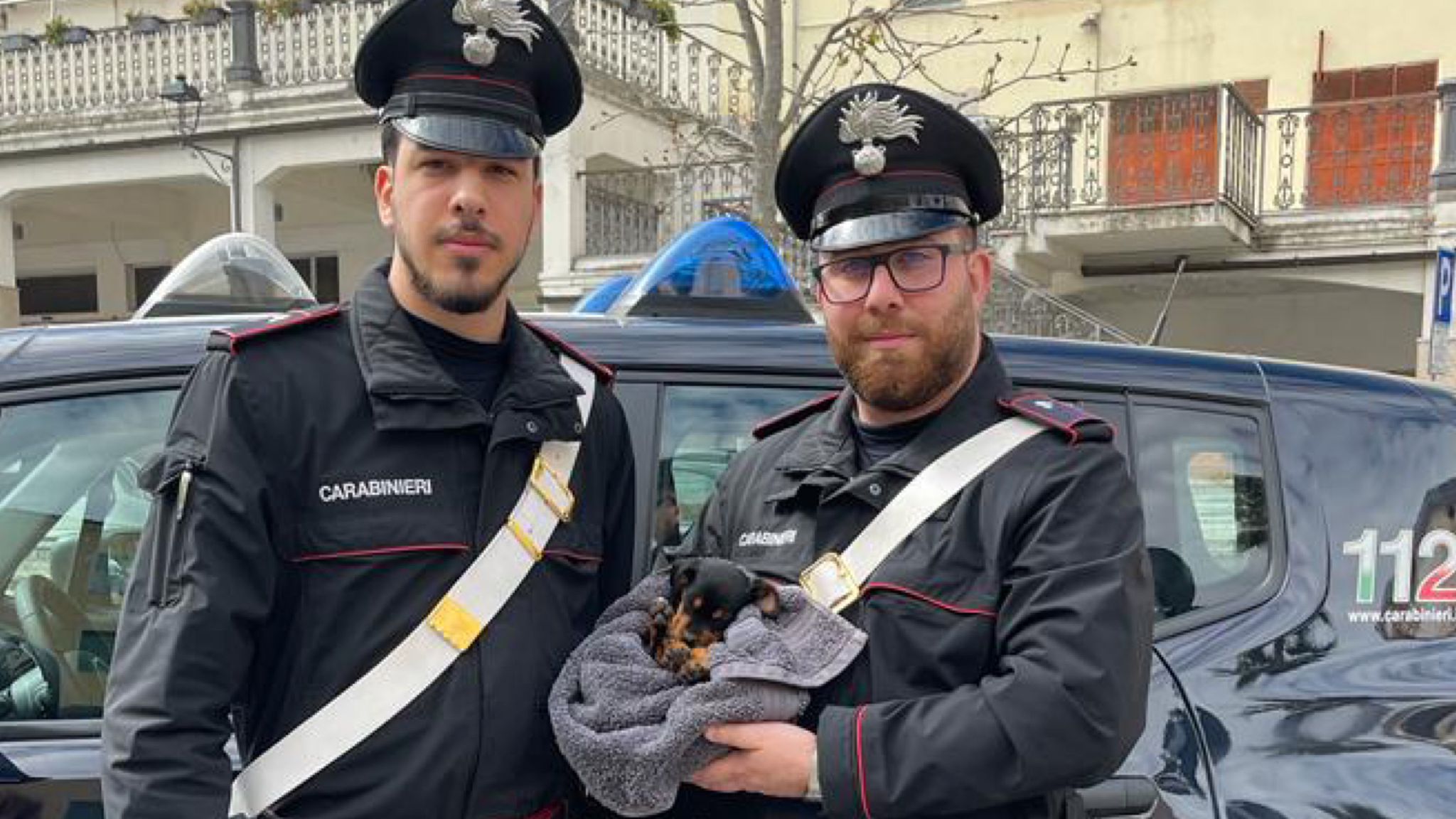 Nord Sardegna: cucciolo salvato dai carabinieri