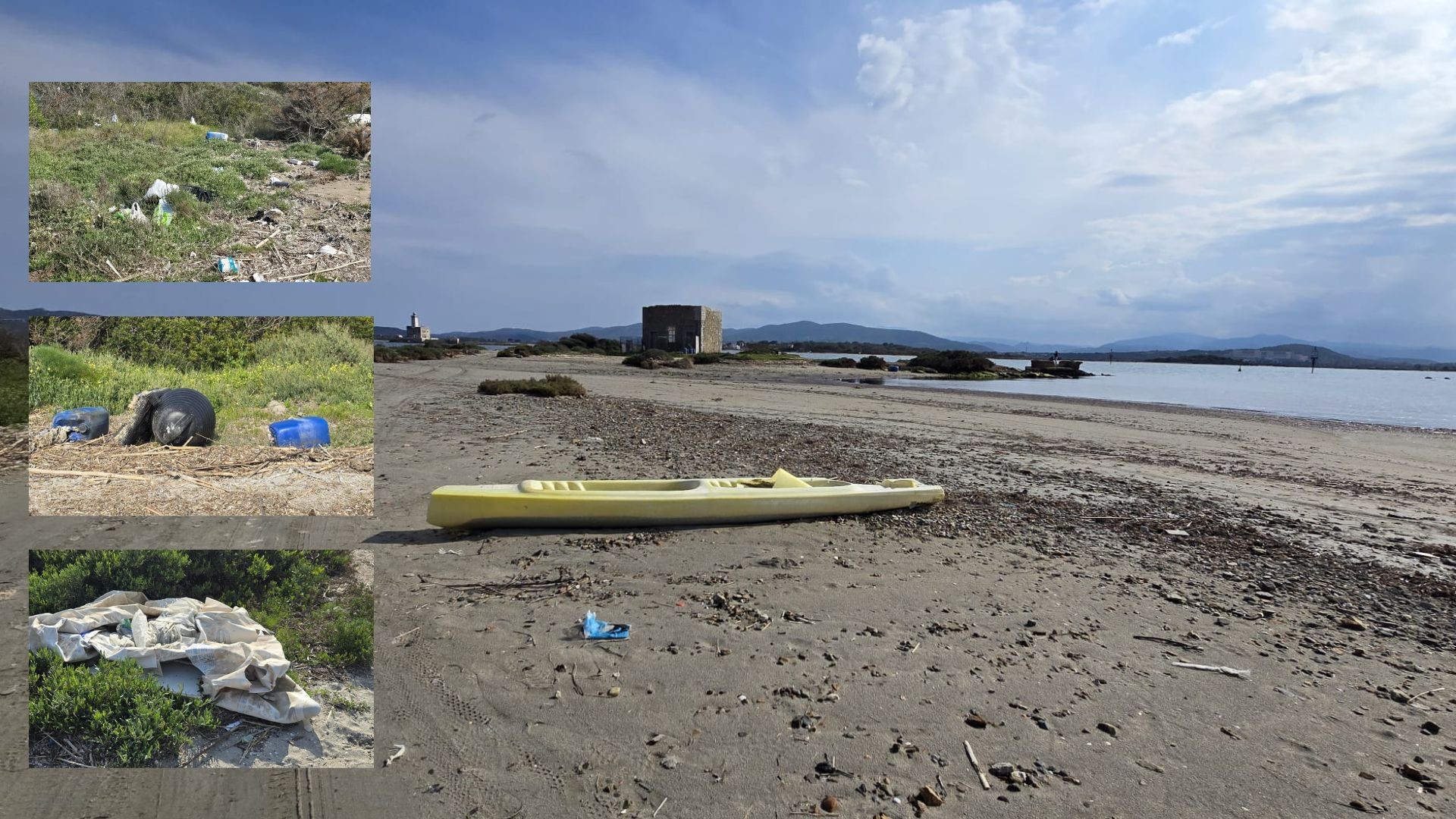 Cala Saccaia ferita dopo il ciclone Harry: rifiuti ovunque e pericoli sui sentieri