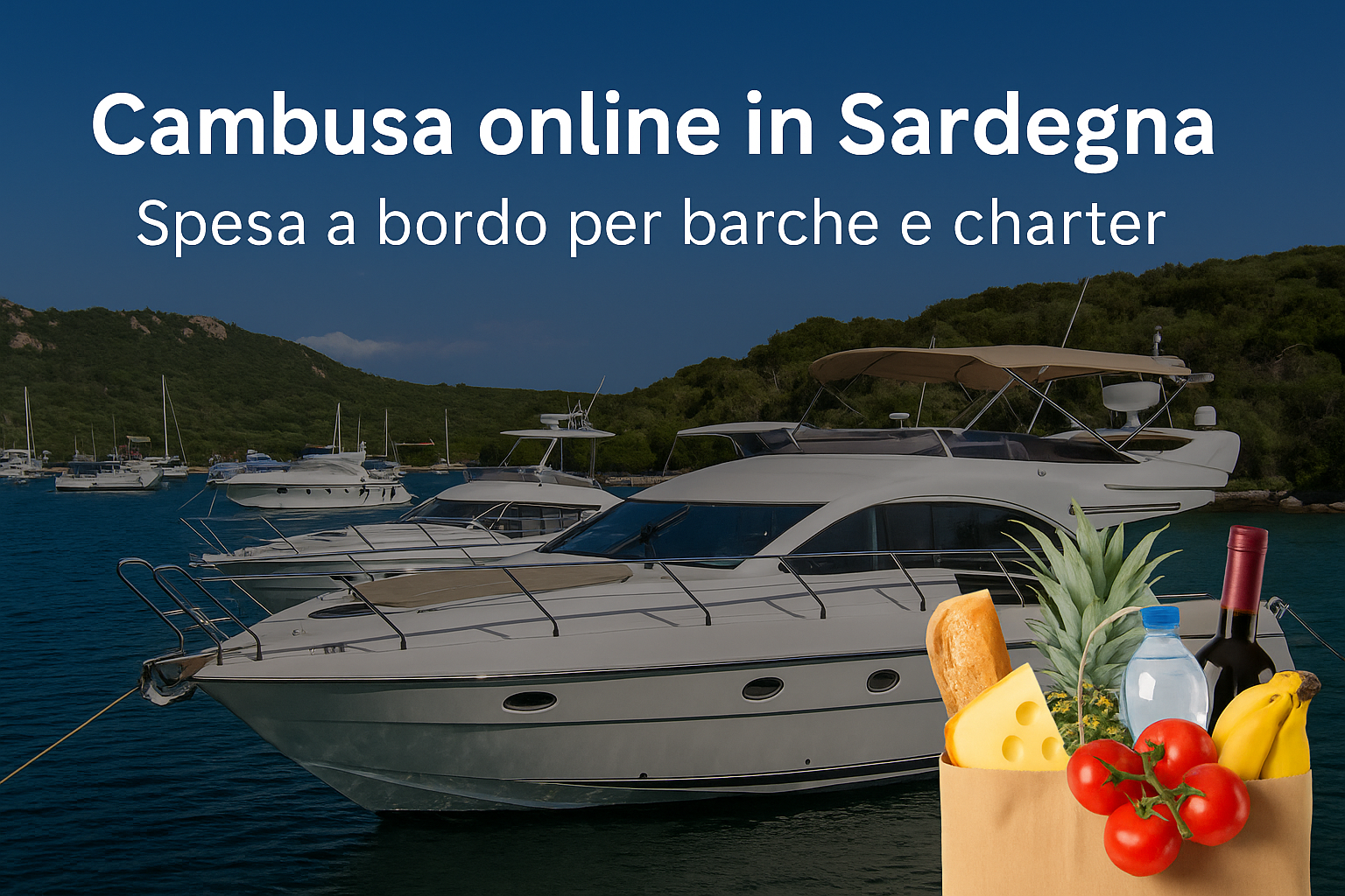 Cambusa online per barche in Sardegna: come fare la spesa e riceverla direttamente in porto