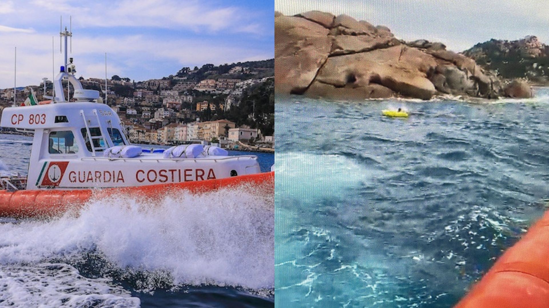 Olbia, paura per due canoisti in balia delle onde davanti a Tavolara: interviene la Guardia Costiera