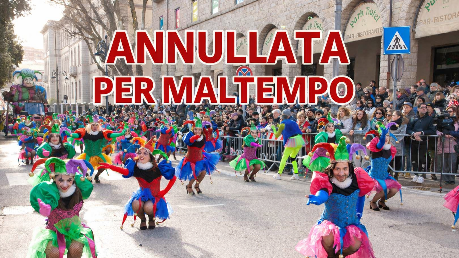 Maltempo, Carrasciali Timpiesu: annullata la sfilata di giovedì 12 febbraio