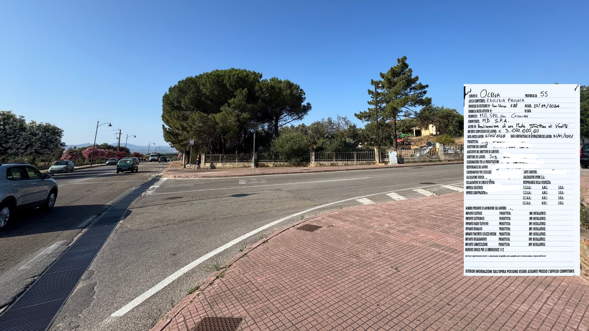 Olbia, nuova struttura di vendita MD: ruspe al lavoro