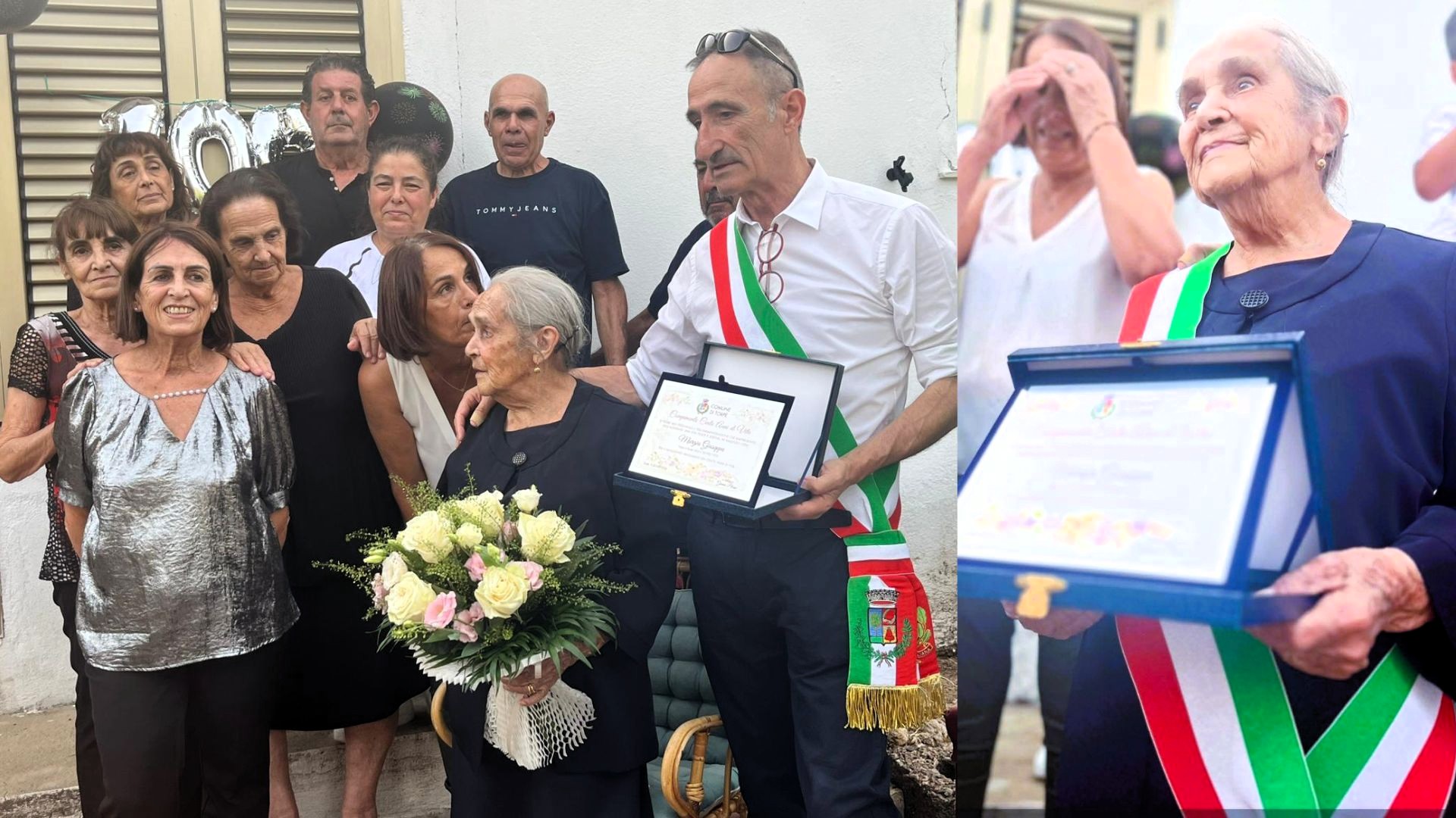 Torpè festeggia i 100 anni di Giuseppa Murgia: un secolo di vita e ancora tanta voglia di ballare
