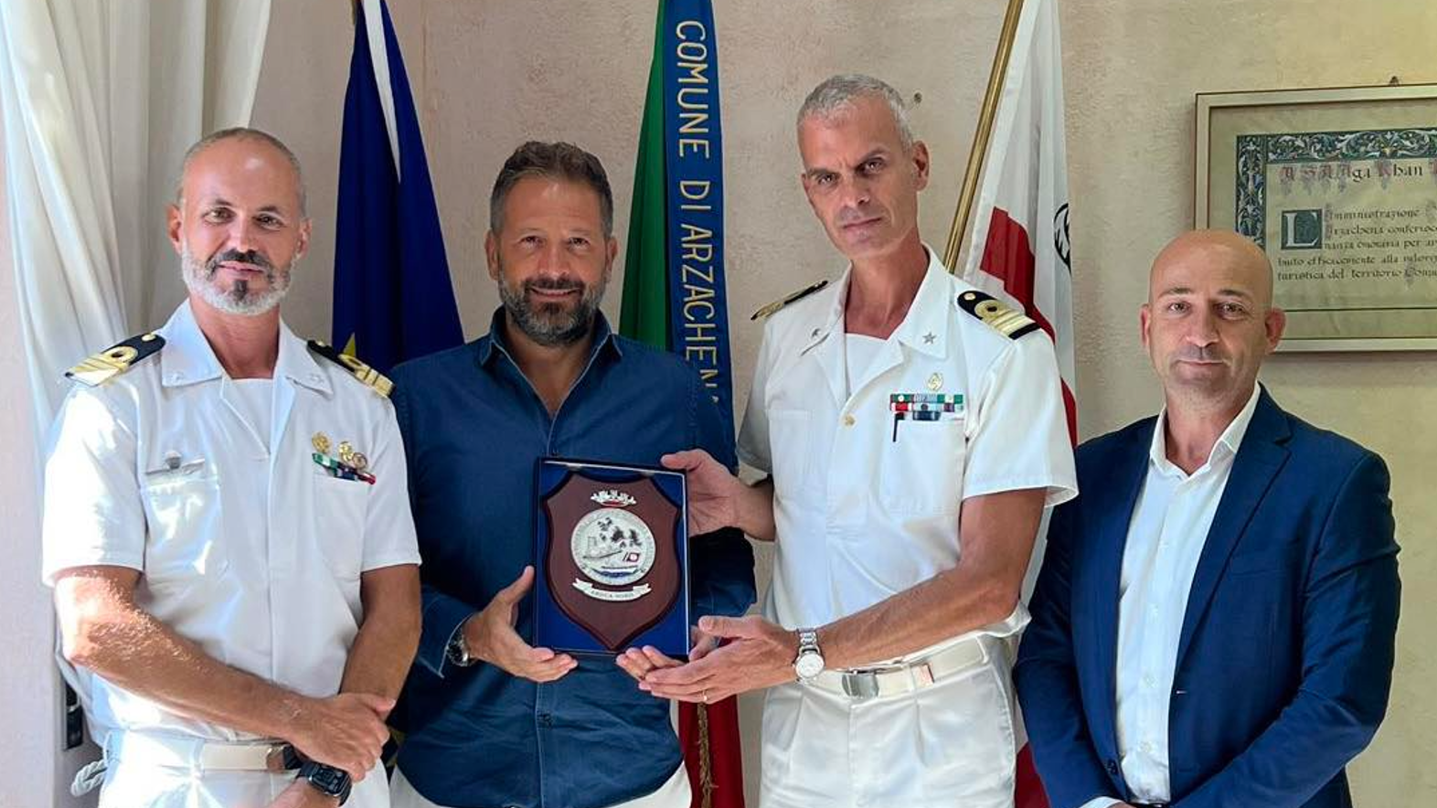 La Maddalena:  il Capitano di Fregata Vittorio Vanacore nuovo comandante della Capitaneria di Porto: arriva