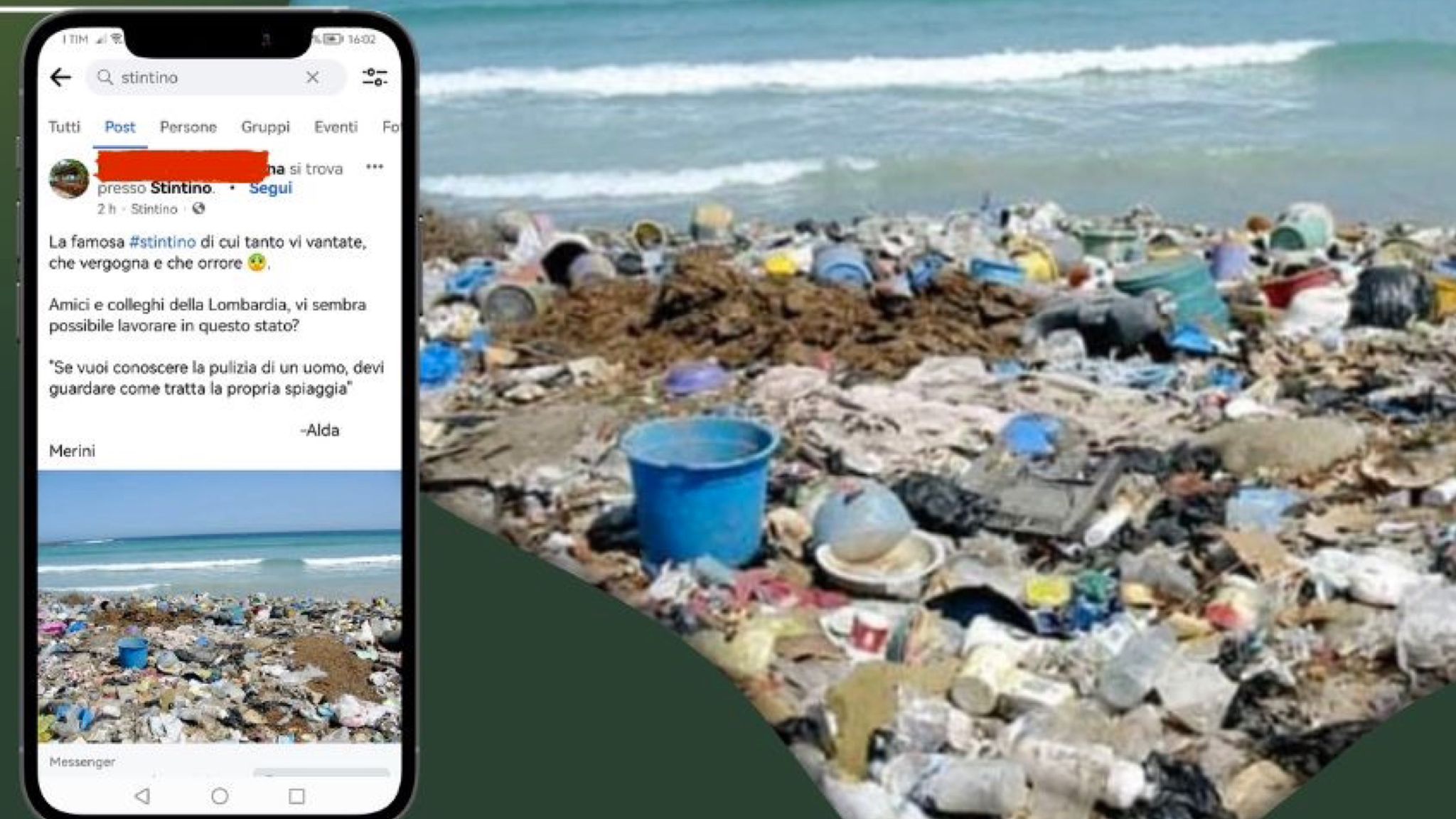 Spiaggia piena di rifiuti, ma è una fake news: la denuncia del Comune