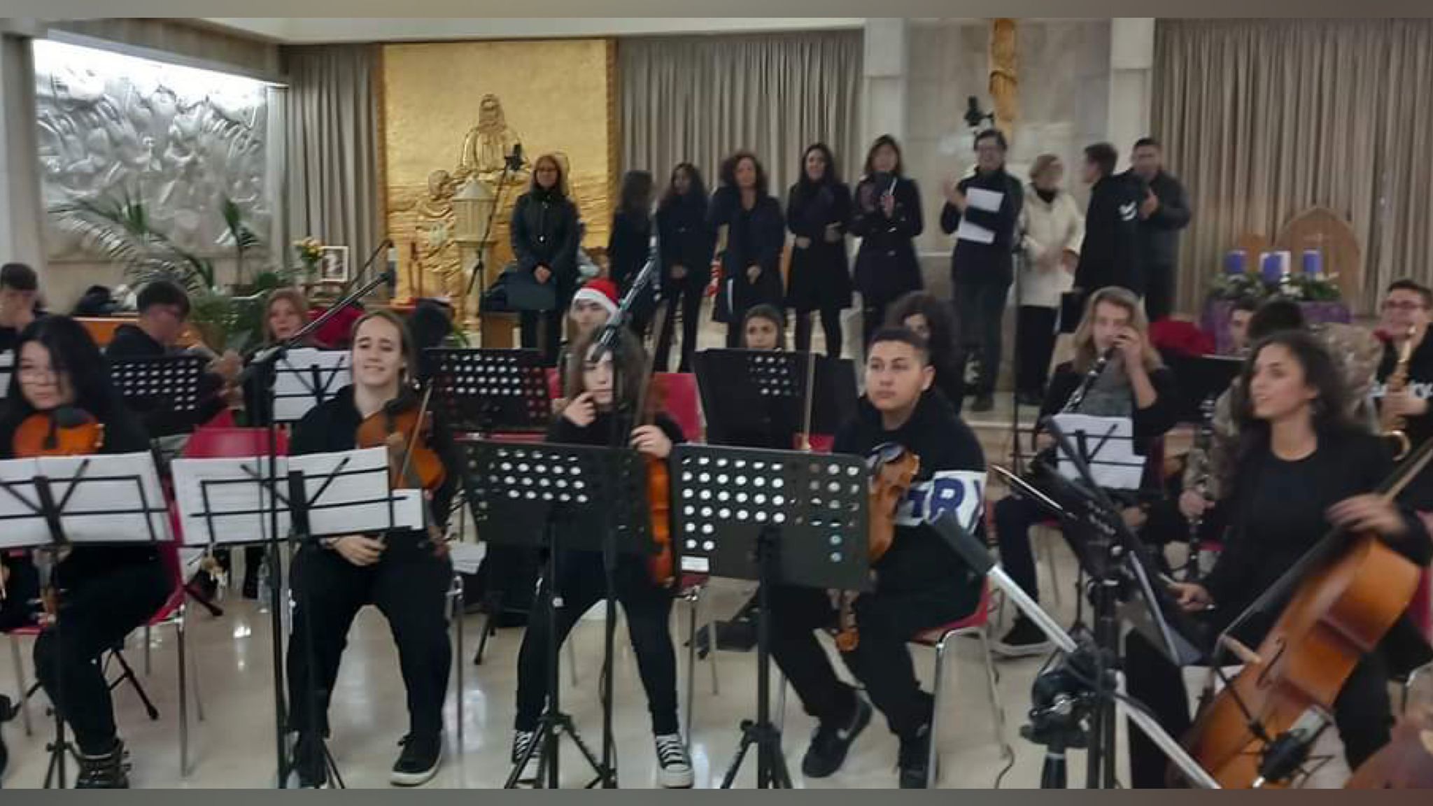 Olbia: a La Salette concerto con l'orchestra del Liceo De André e il coro Perosi