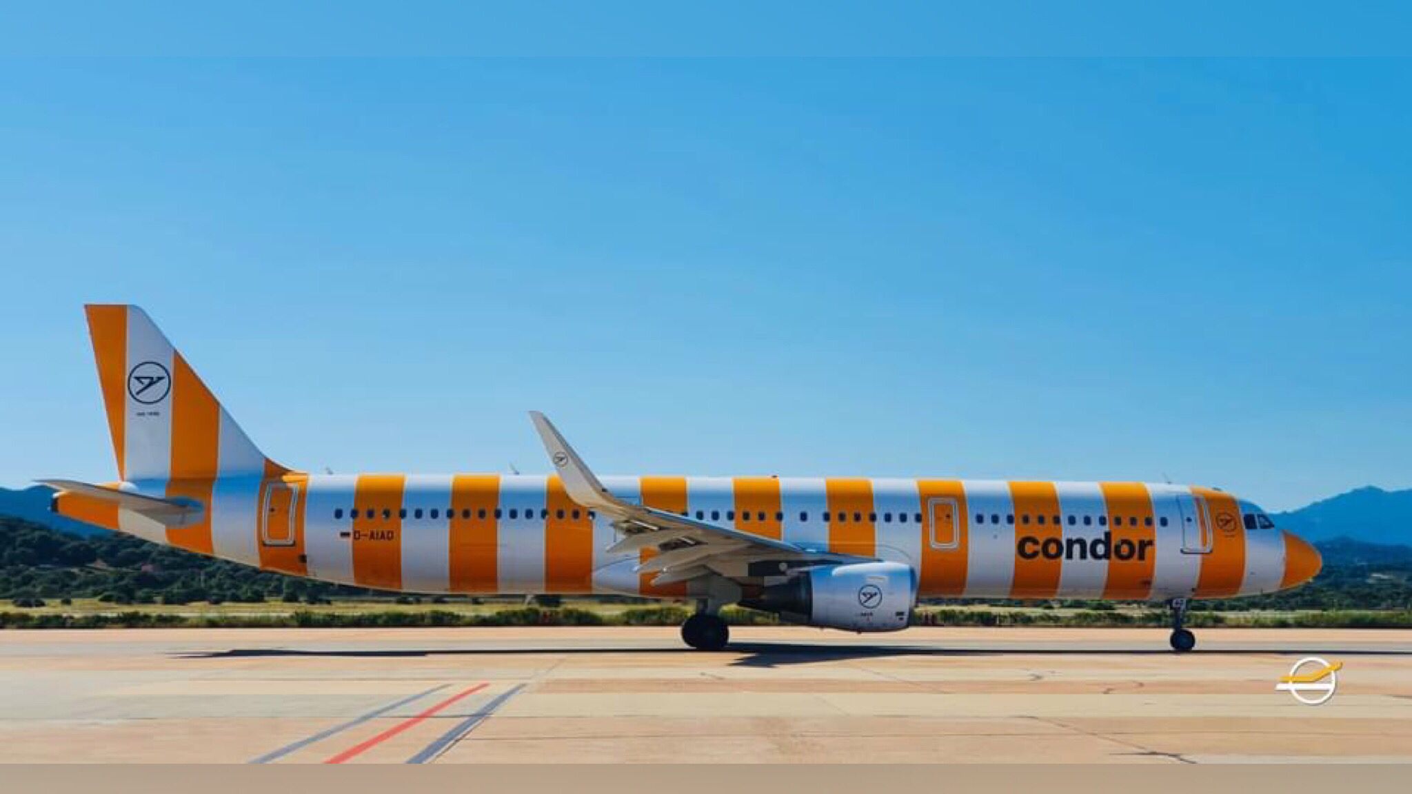 Olbia, Condor Airlines: ecco l'Airbus con un nuovo colore