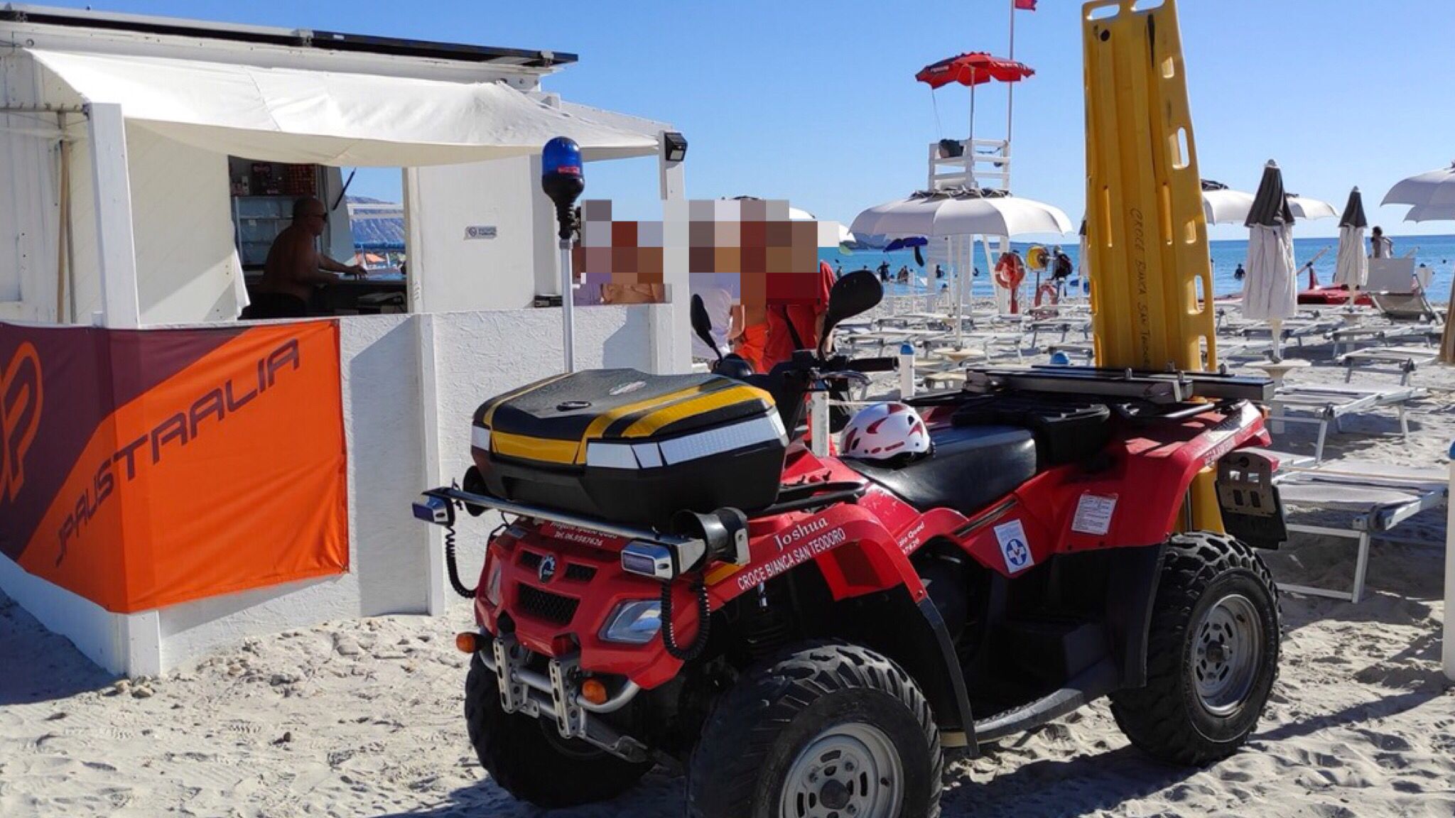 San Teodoro: a La Cinta è arrivato il quad della Croce Bianca