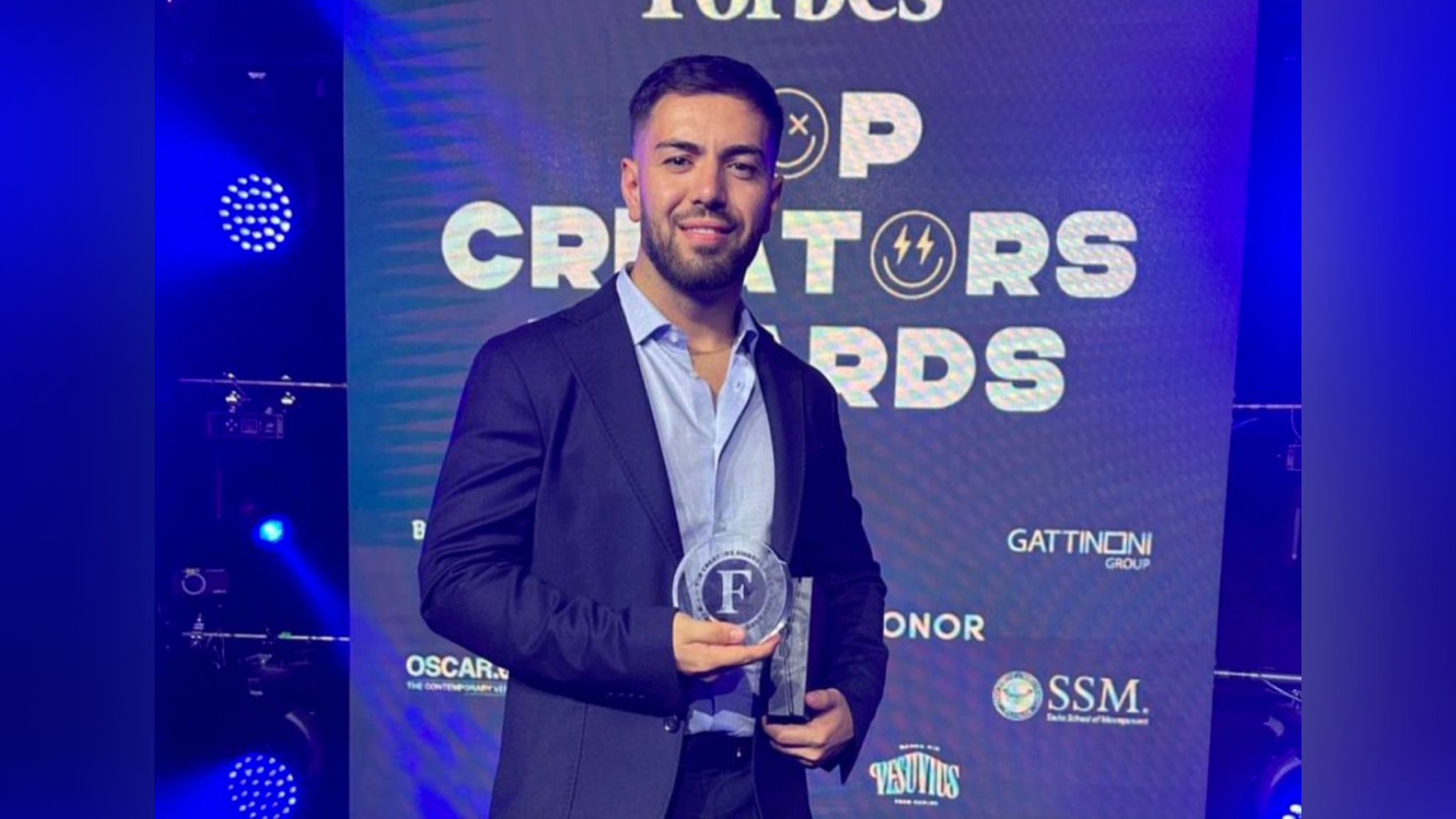 Dany Cabras vince il premio Forbes come miglior Entertainment