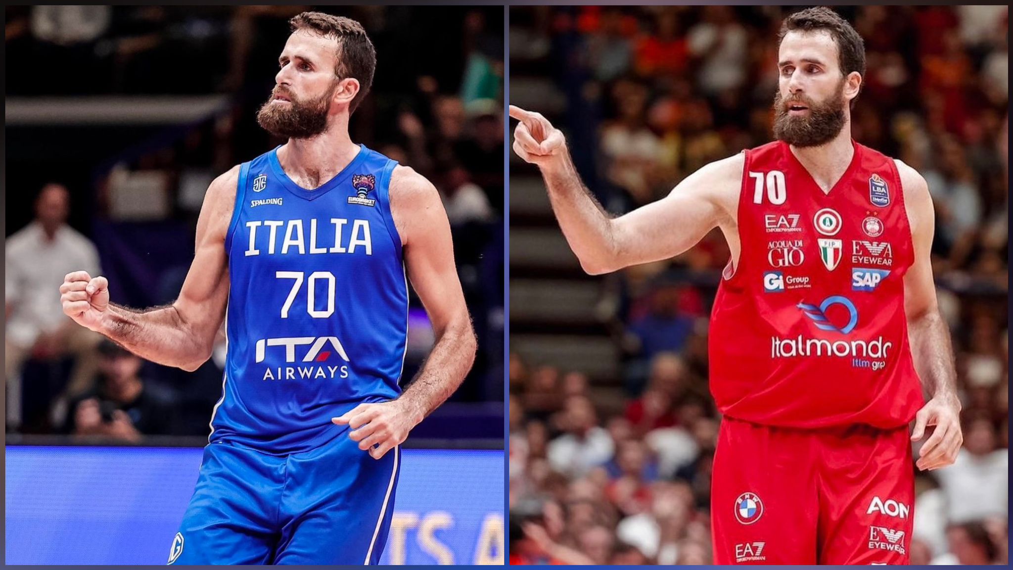 Olbia, l'addio al basket di Gigi Datome: 