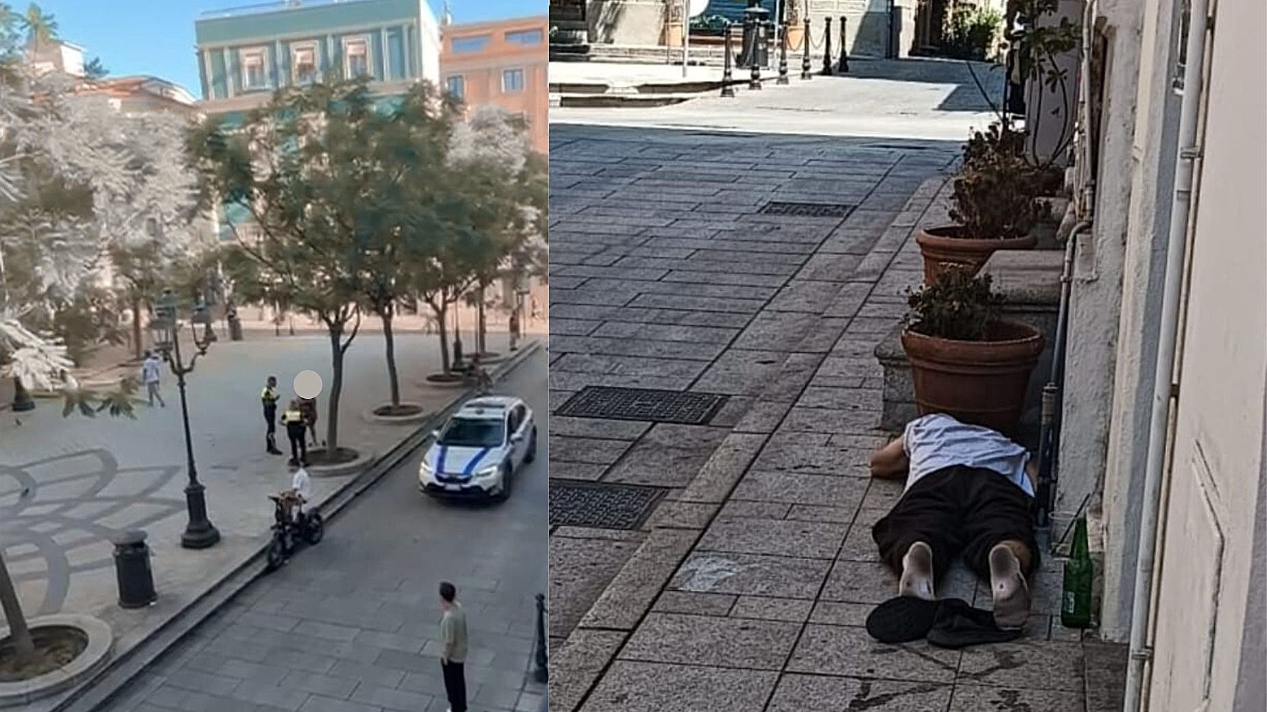 Olbia, donna sputa ad anziano in Piazza Regina Margherita: interviene la Polizia Locale