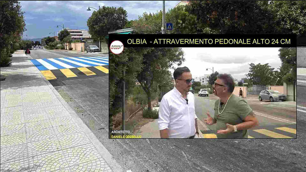 Olbia, in Viale Aldo Moro il dosso sarebbe irregolare: a scoprirlo l'agente 0010 Barceloneta