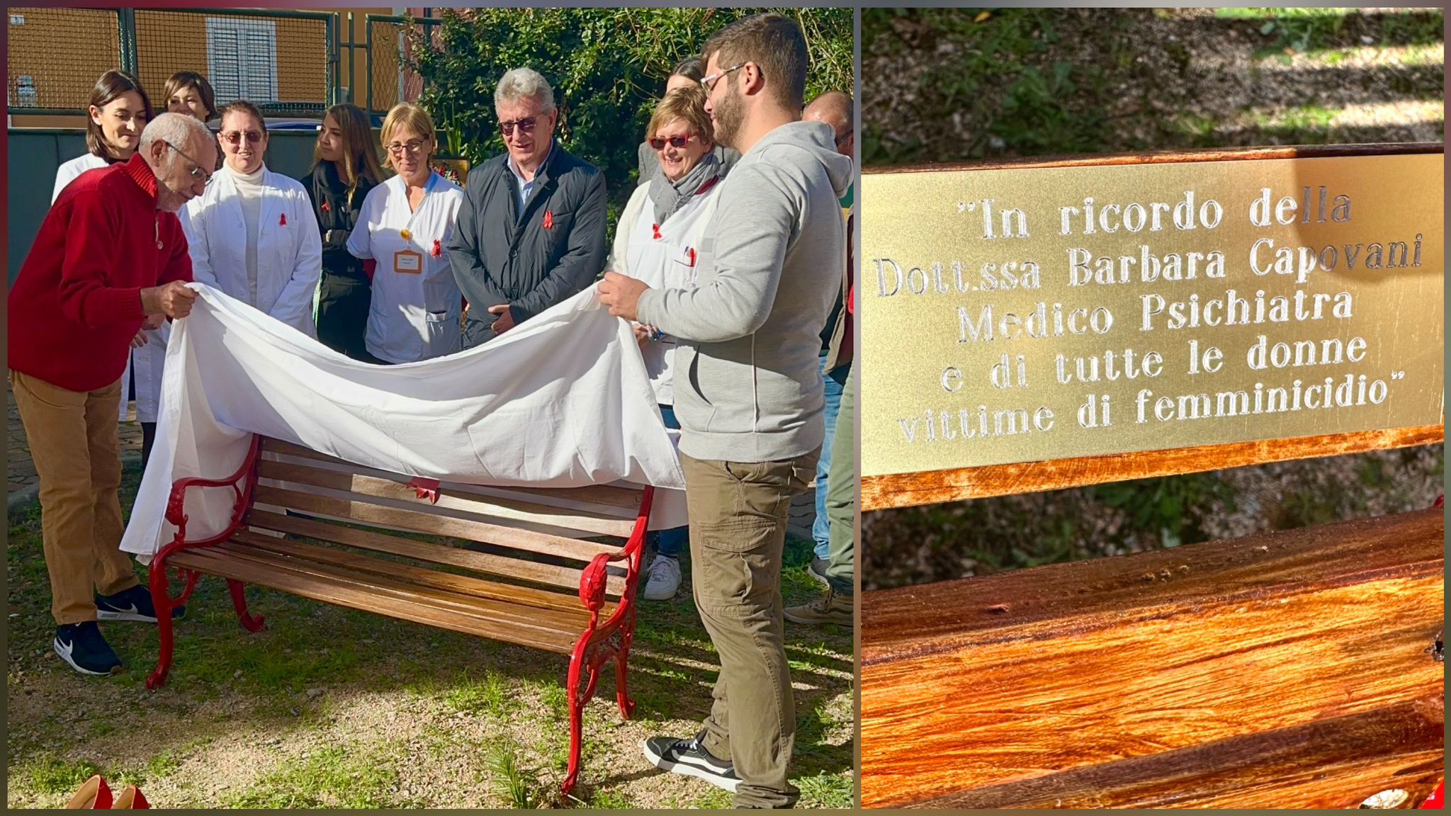 Olbia, iniziativa del CSM: panchina dedicata alla psichiatra Barbara Capovani 