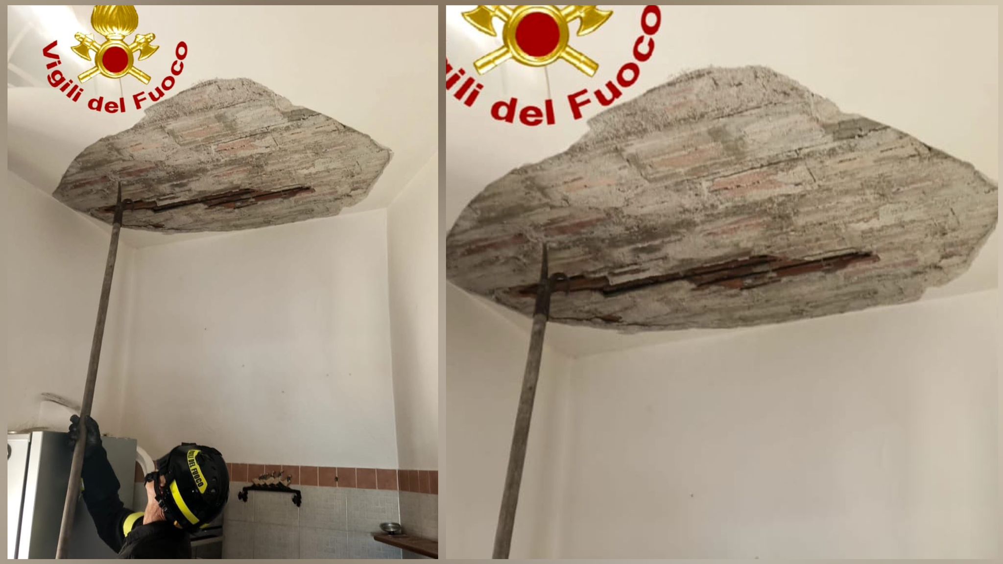 Nord Sardegna, crolla il soffitto della casa: ferita una donna