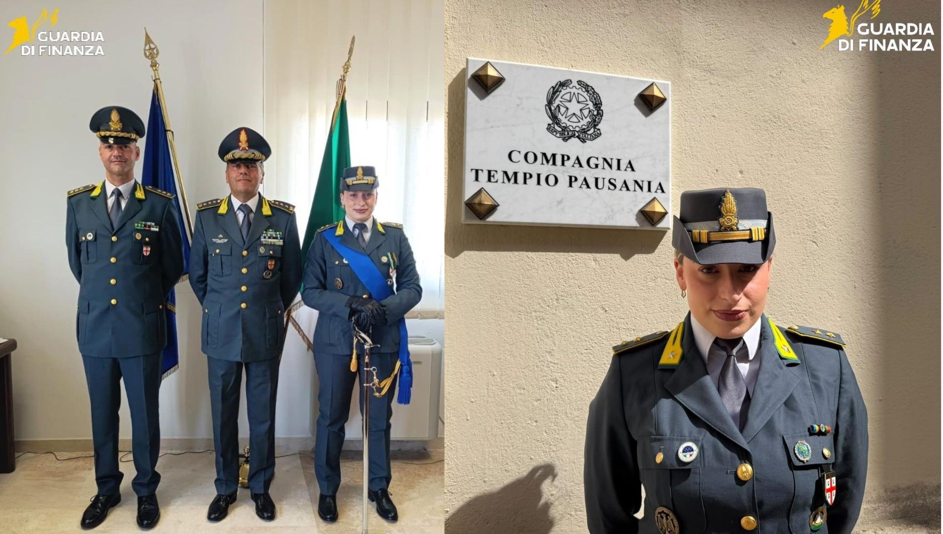 Tempio Pausania: al comando delle Fiamme Gialle arriva la Tenente Giulia Consales