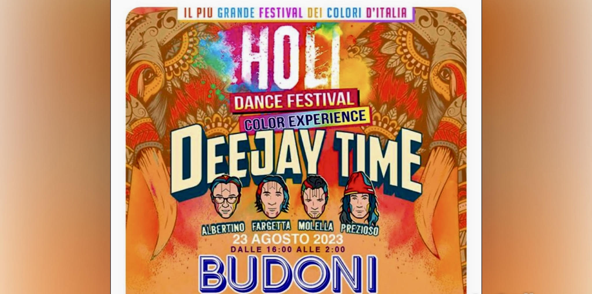 Budoni: anche quest'anno torna l'Holi colors