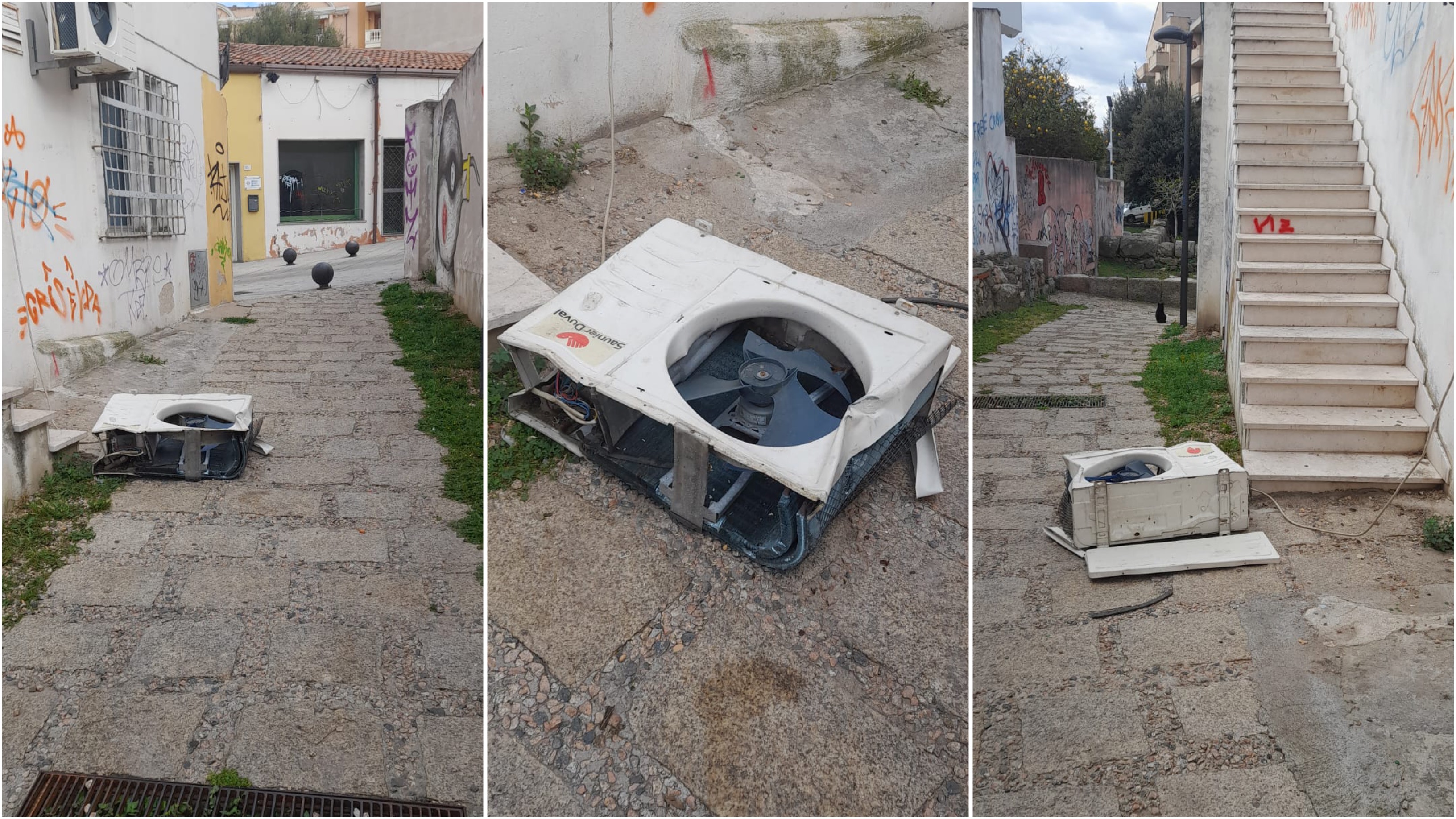 Olbia, ancora degrado in centro storico: 