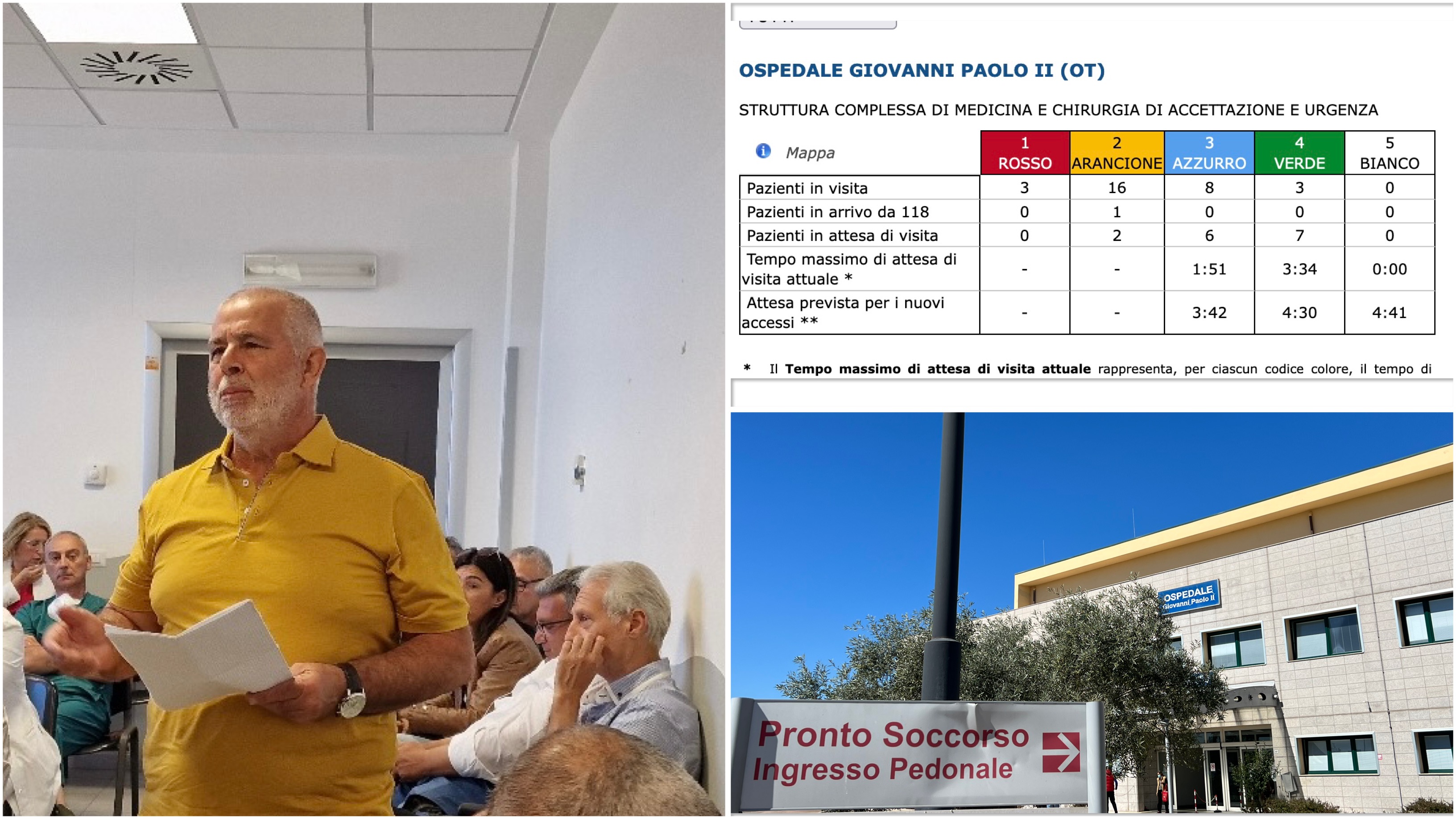 Pronto Soccorso Olbia sempre più precario: l'allarme del sindacato