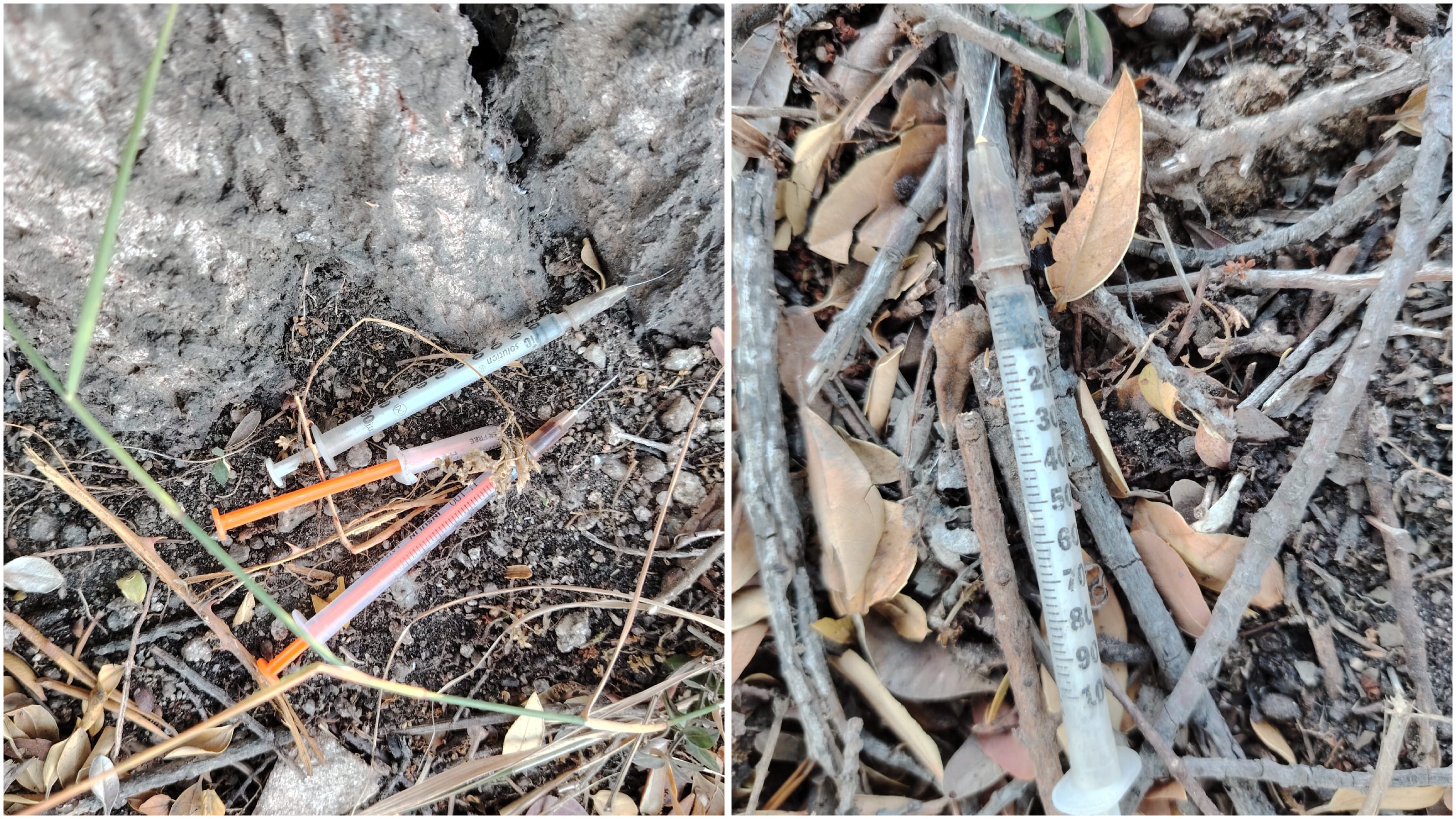 Olbia, siringhe abbandonate in via Macerata: la segnalazione