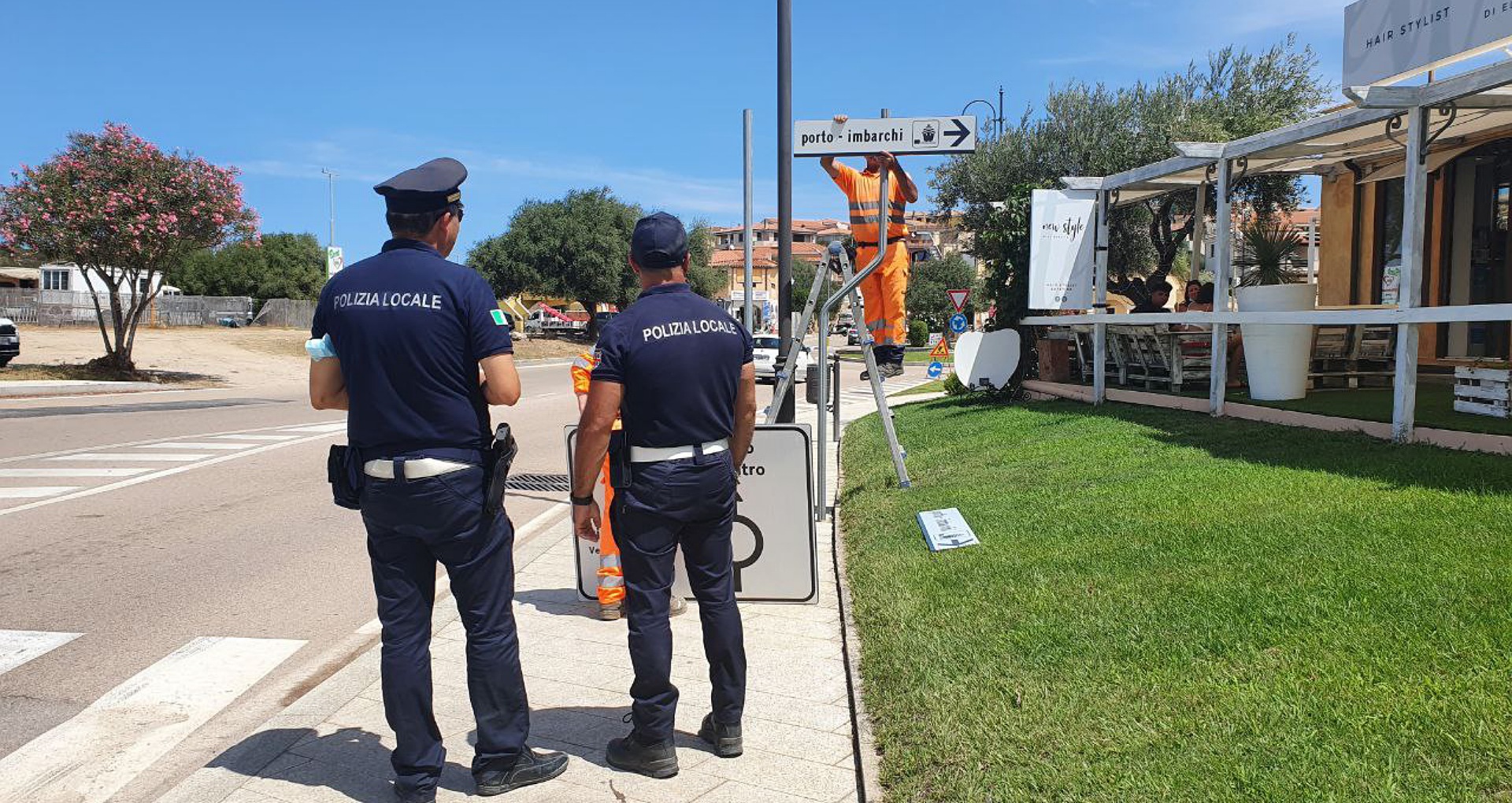 Golfo aranci, nuovi cartelli stradali per indicare il porto