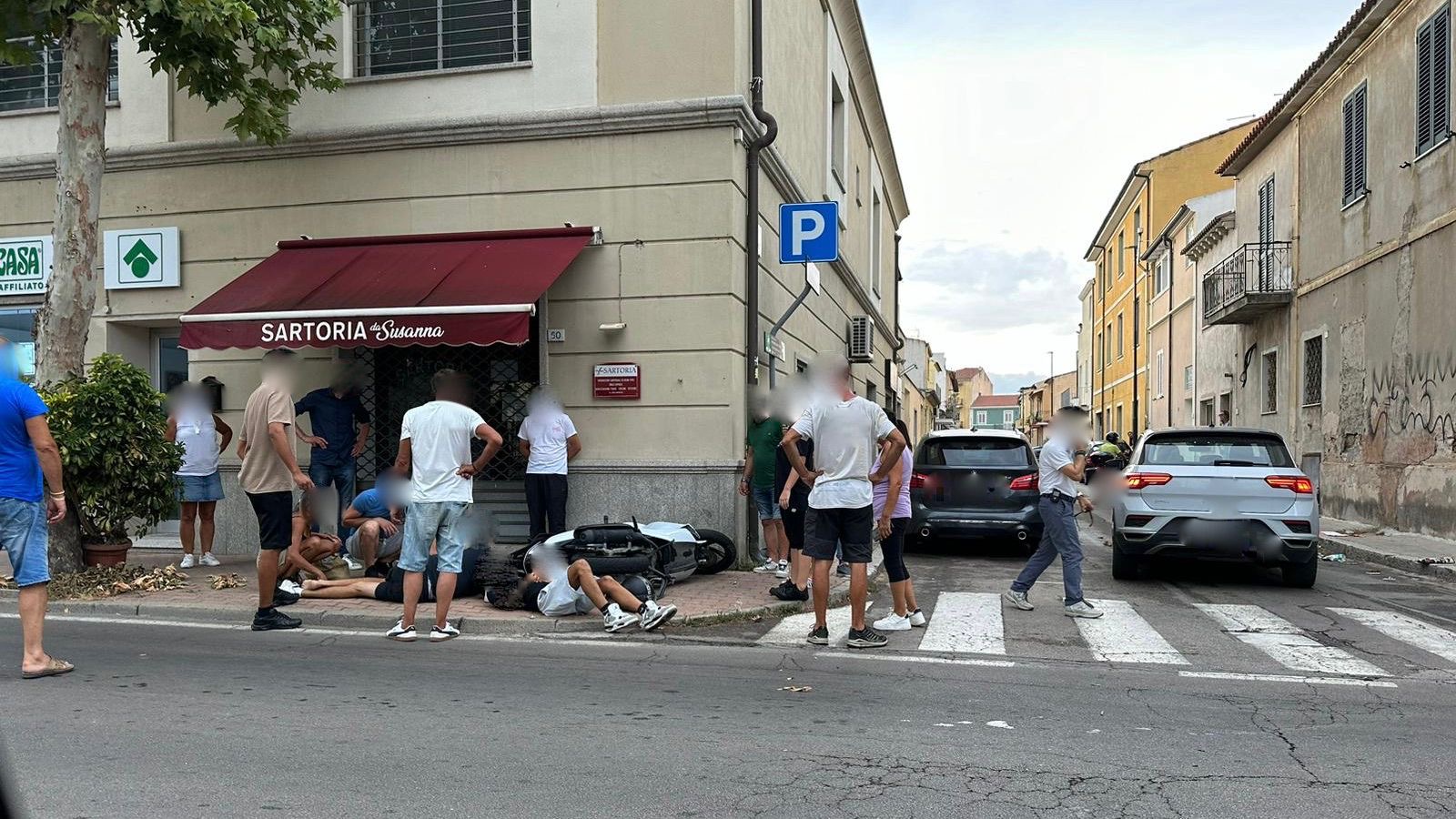 Olbia: incidente in via Vittorio Veneto
