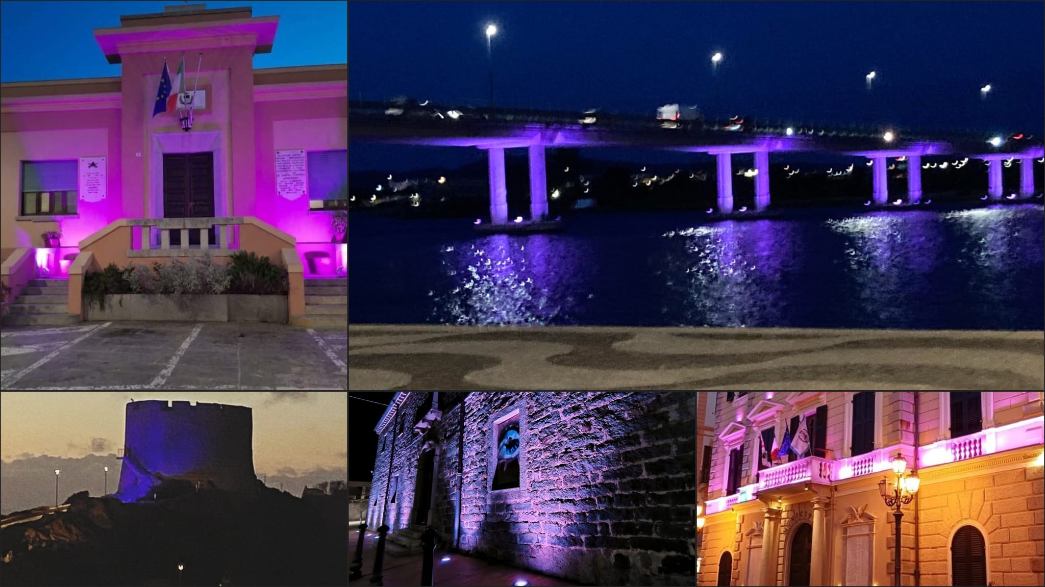 La Gallura si illumina in occasione della giornata mondiale della fibromialgia