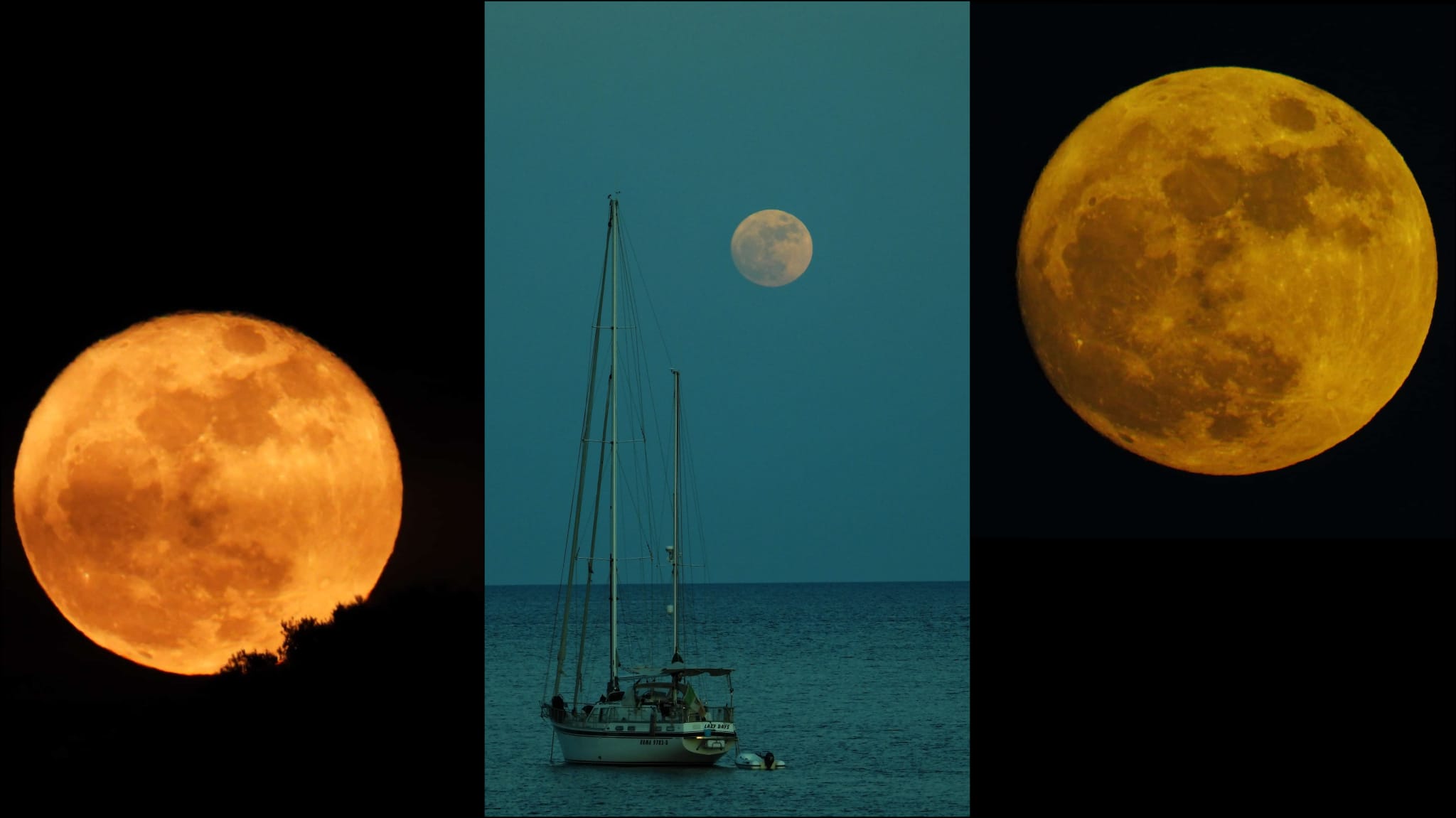 Golfo Aranci, la luna piena ai Baracconi