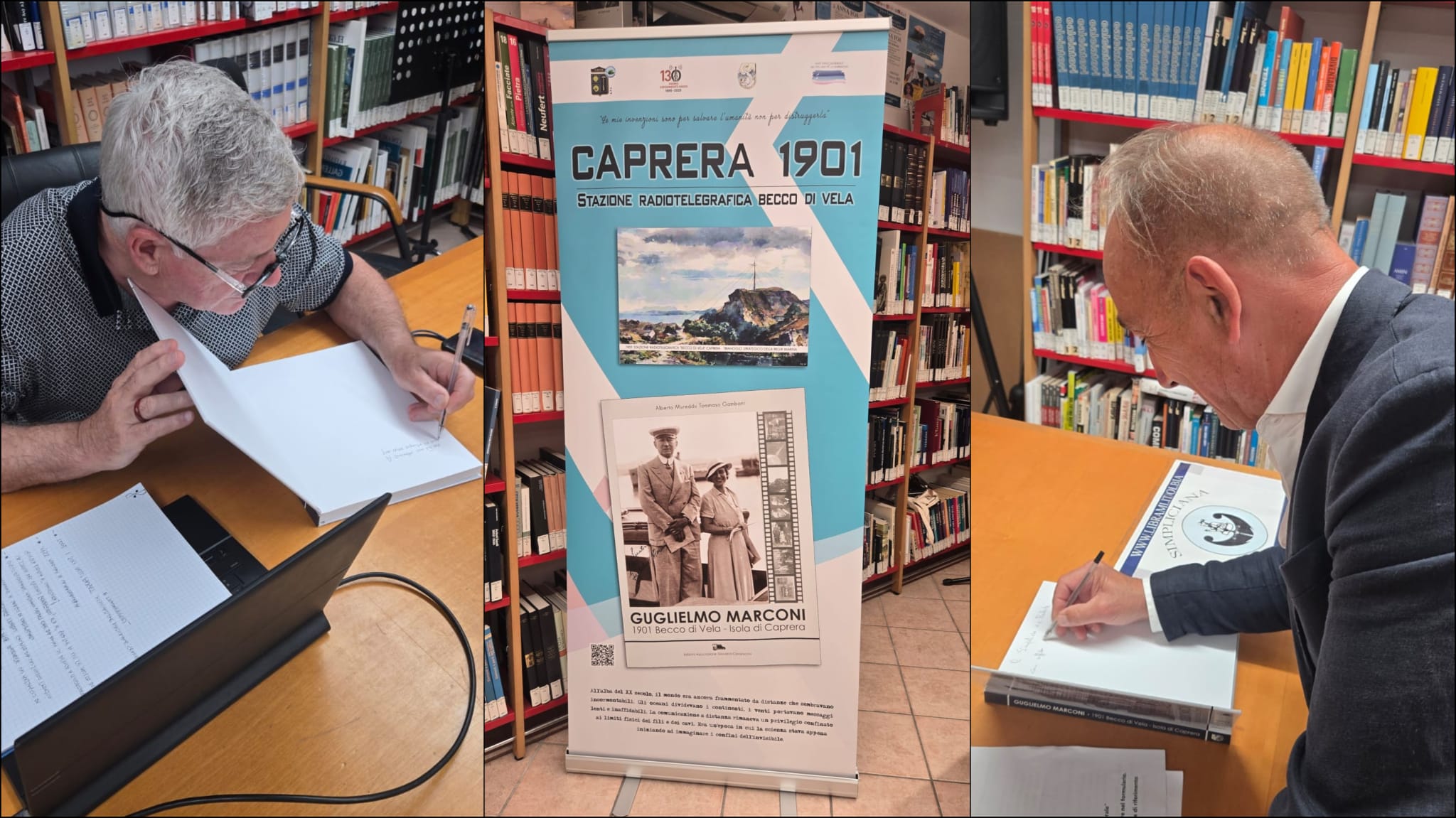 Olbia, alla Biblioteca Simpliciana presentato il volume su Marconi e le sperimentazioni a Caprera