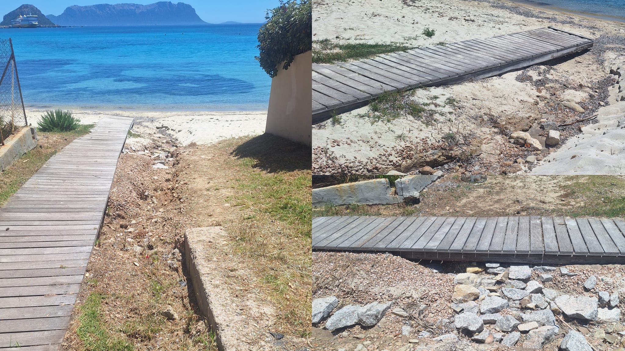 Golfo Aranci, accesso pericoloso per la Quarta Spiaggia