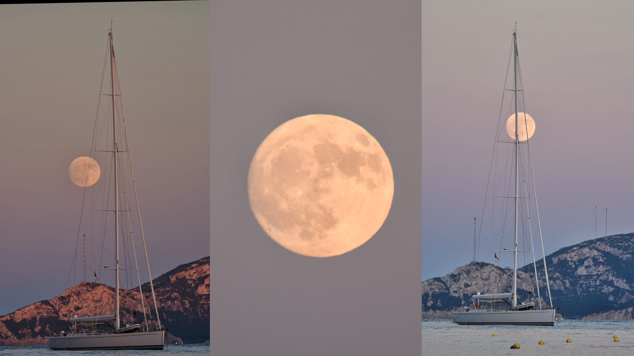 Golfo Aranci, una nuova sequenza fotografica lunare di Luigi Sanna