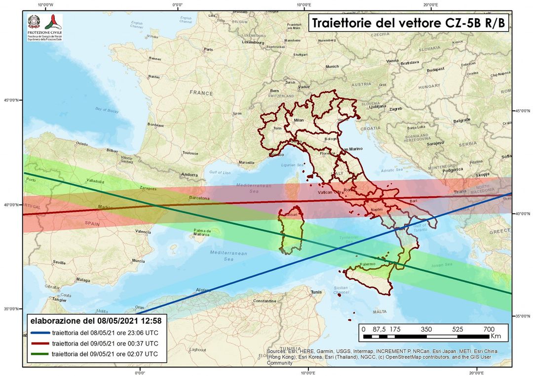 Caduta Frammenti Del Razzo Cinese Sull Italia Probabilit Bassa