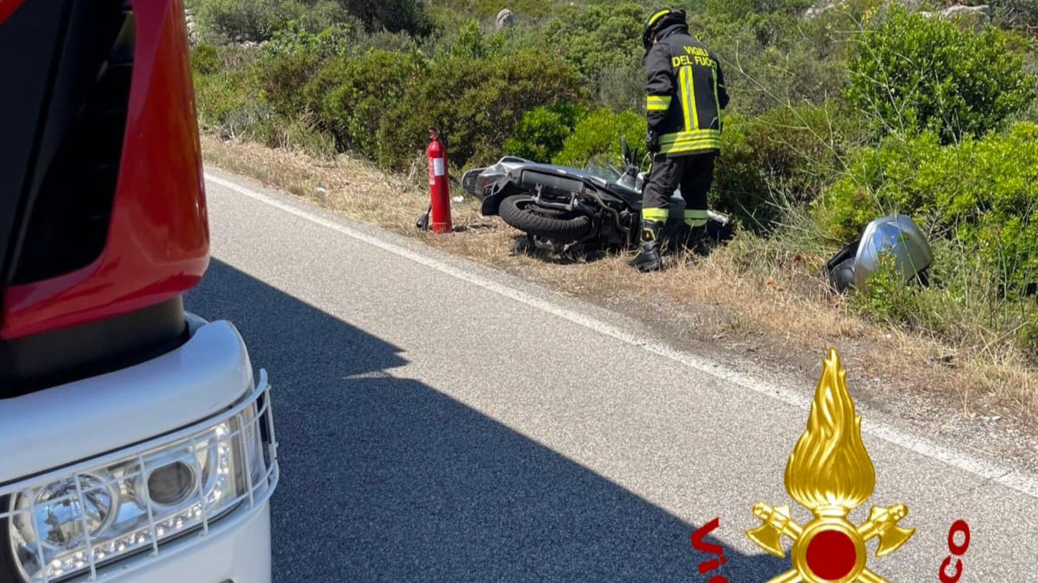 La Maddalena, scontro auto-moto: centauro in ospedale ad Olbia