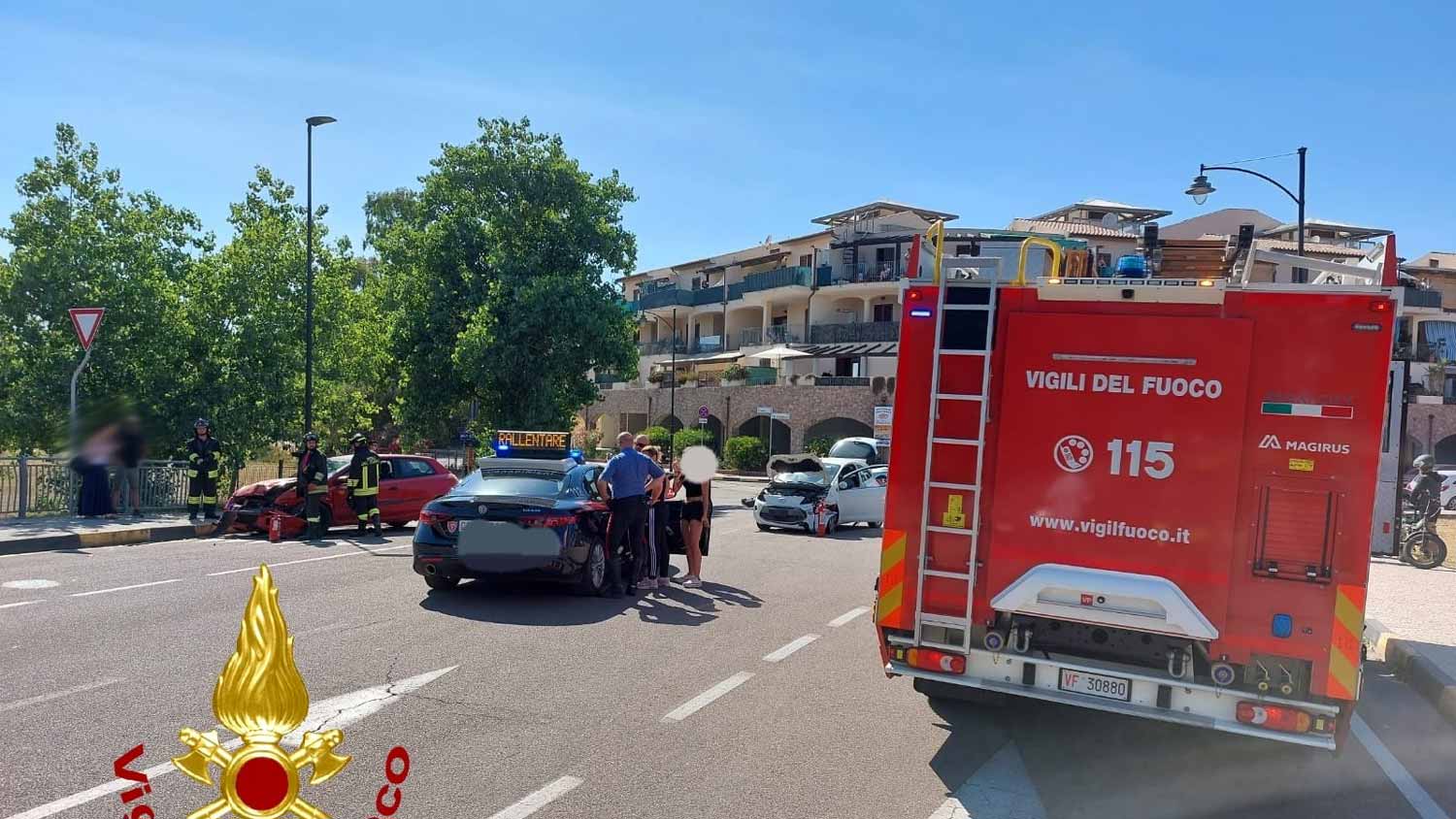 Olbia, scontro tra auto in via Petta: una persona in ospedale