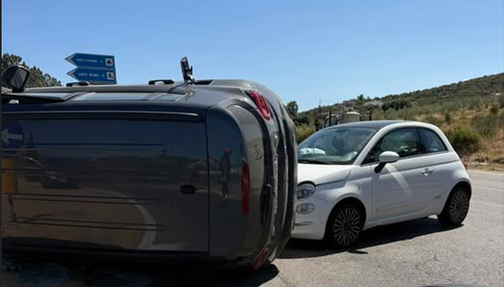 Olbia, perde il controllo della sua Jeep che si ribalta su un lato 