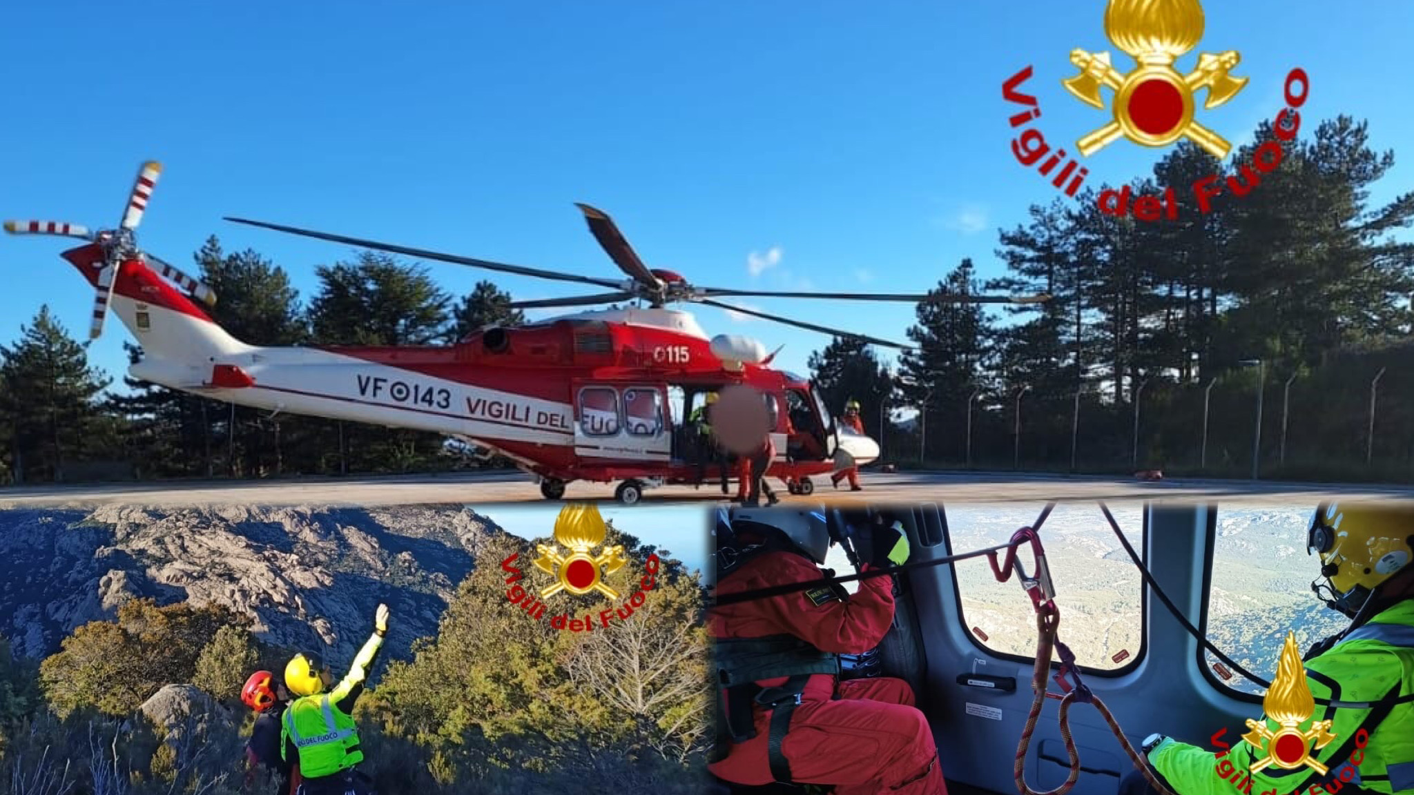 Turisti disorientati: arriva l’elicottero dei Vigili del Fuoco
