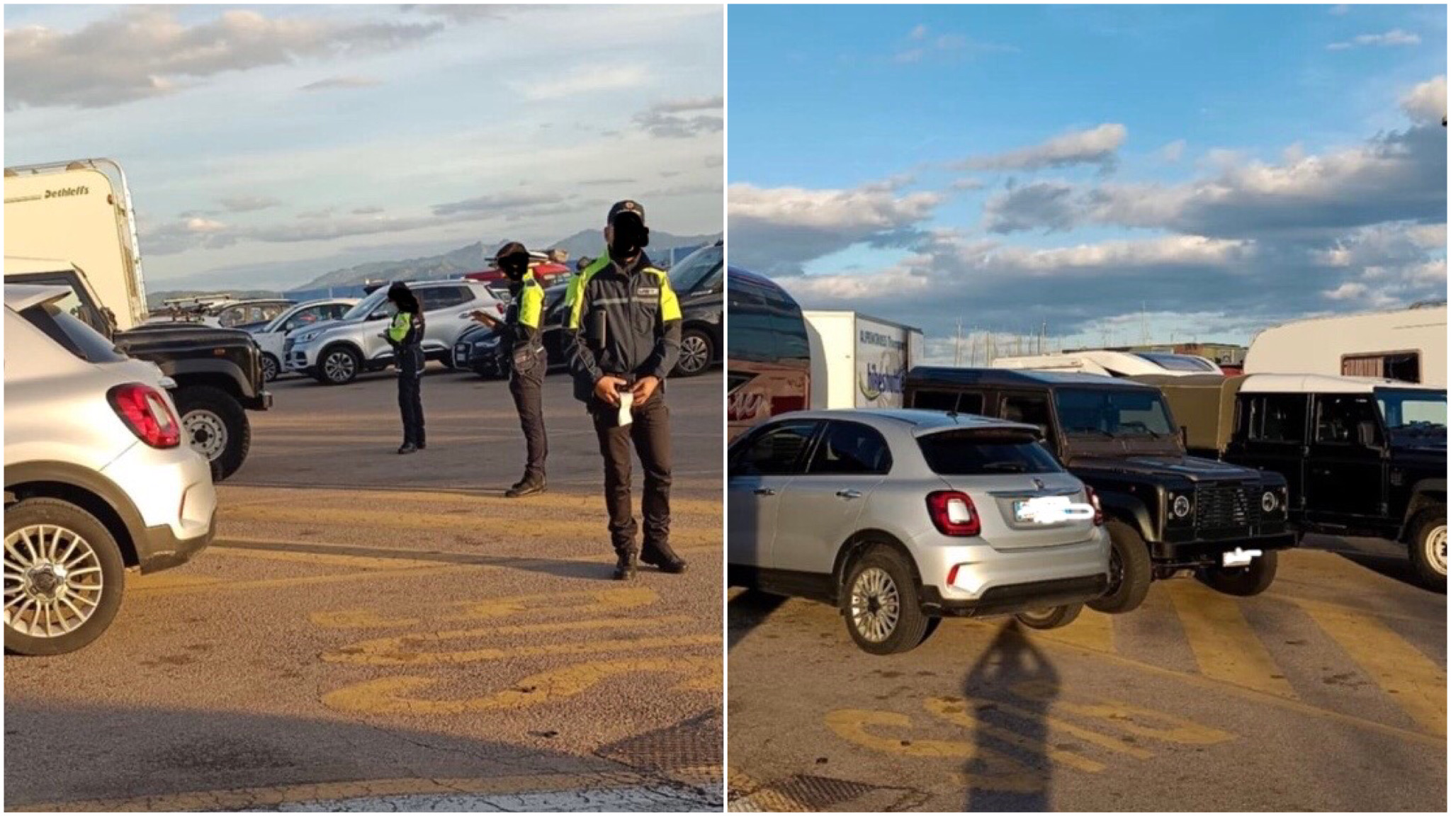 Olbia, multati i parcheggiatori selvaggi al molo Brin