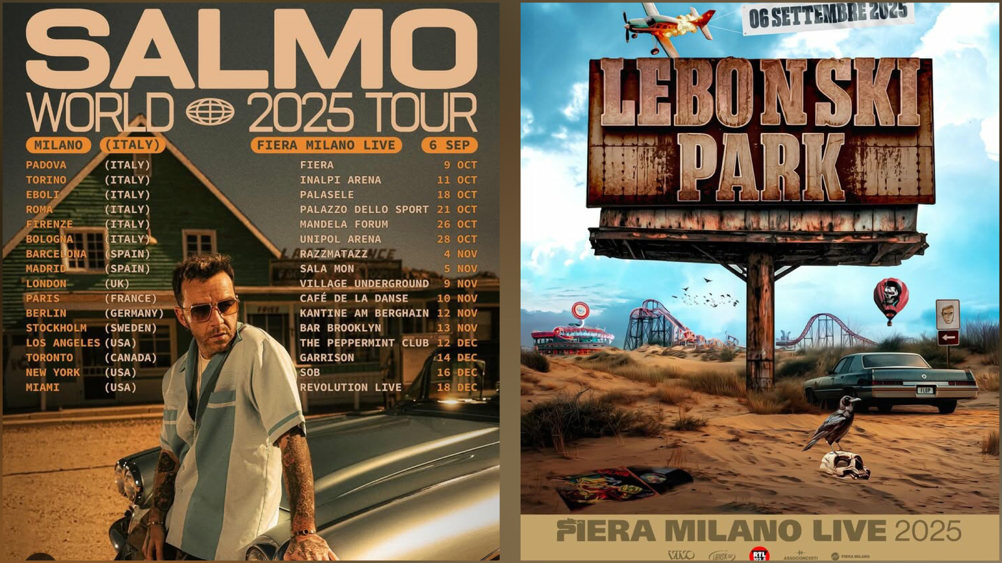 Olbia, Salmo annuncia il World tour 2025