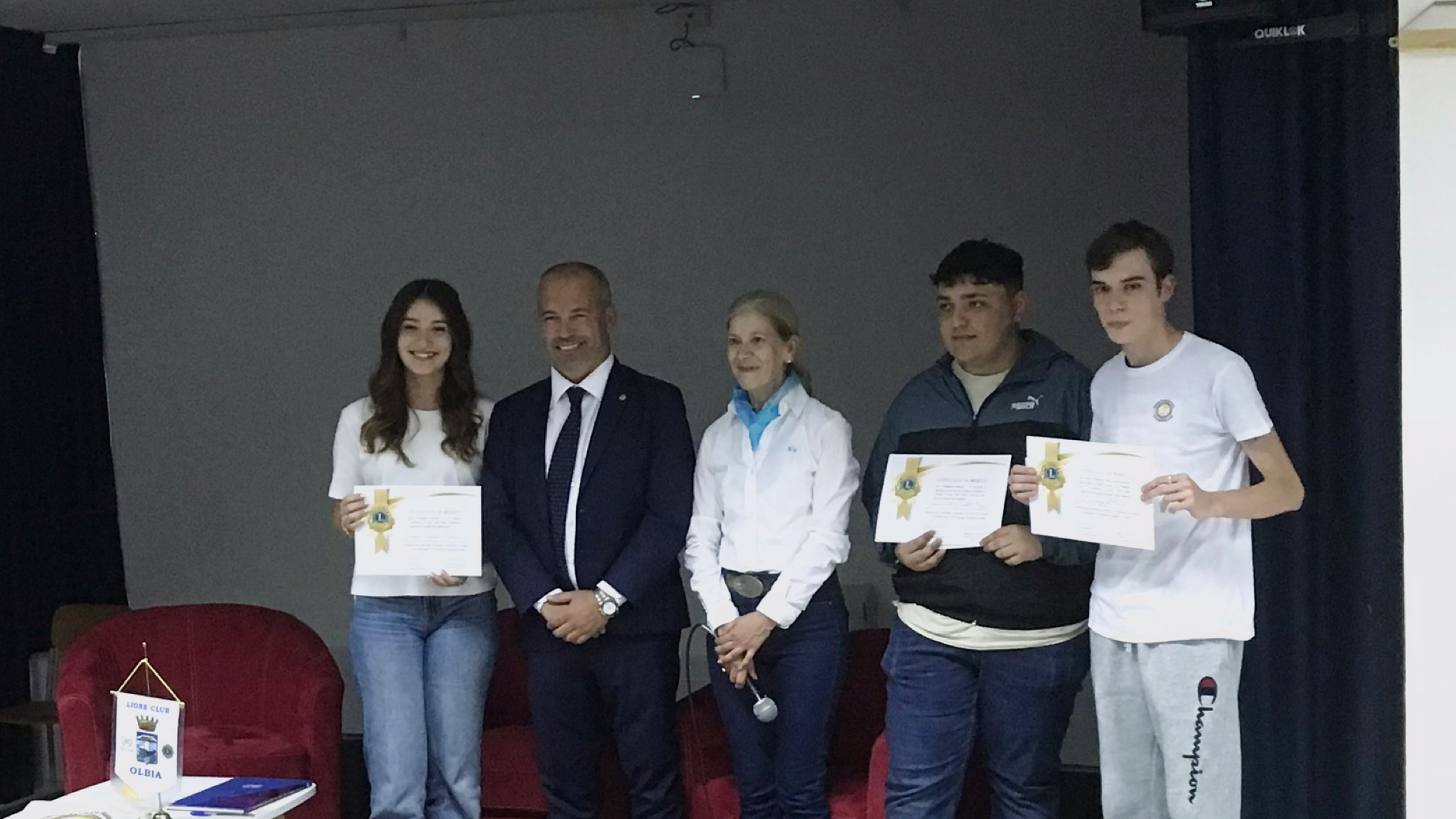 Olbia, i Lions premiano gli studenti dell’Istituto Panedda