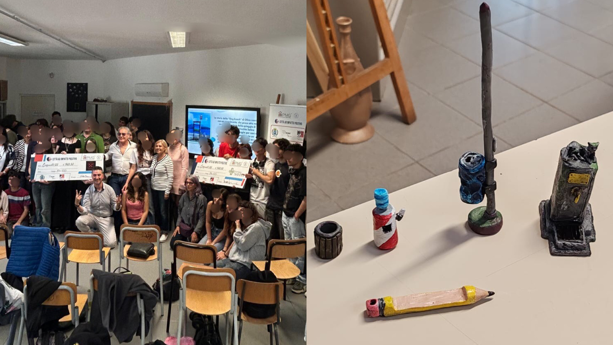 Olbia, impatto positivo, arte e sostenibilità dei progetti del liceo artistico 