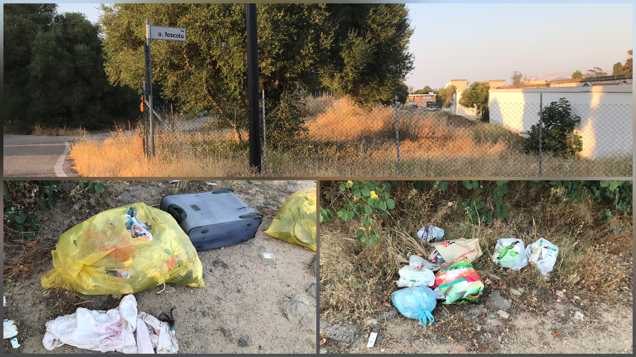 Olbia, ennesima area adibita a discarica vicino al cimitero 