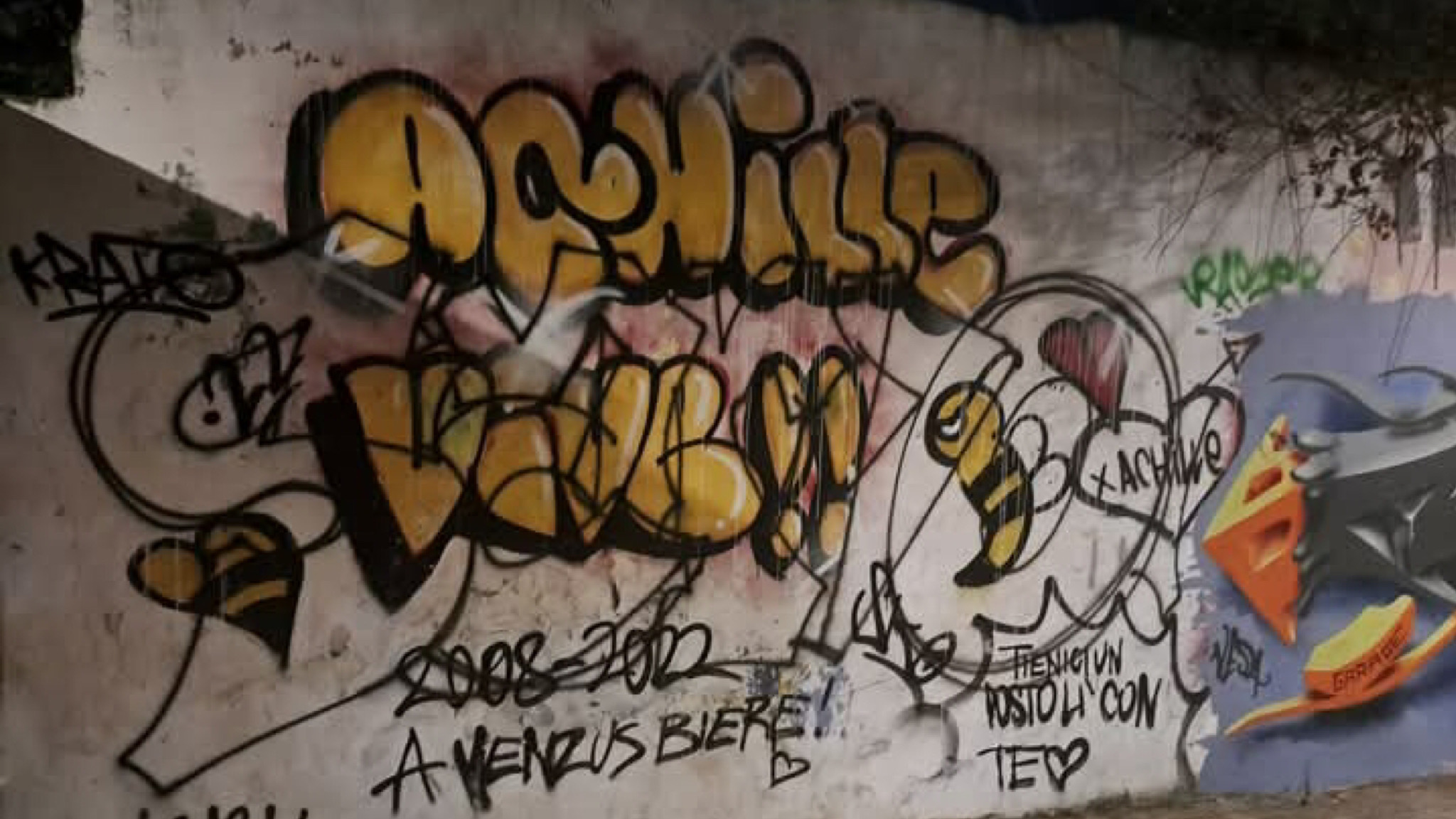Olbia, sfregiato il murale dedicato ad Achille Barabino