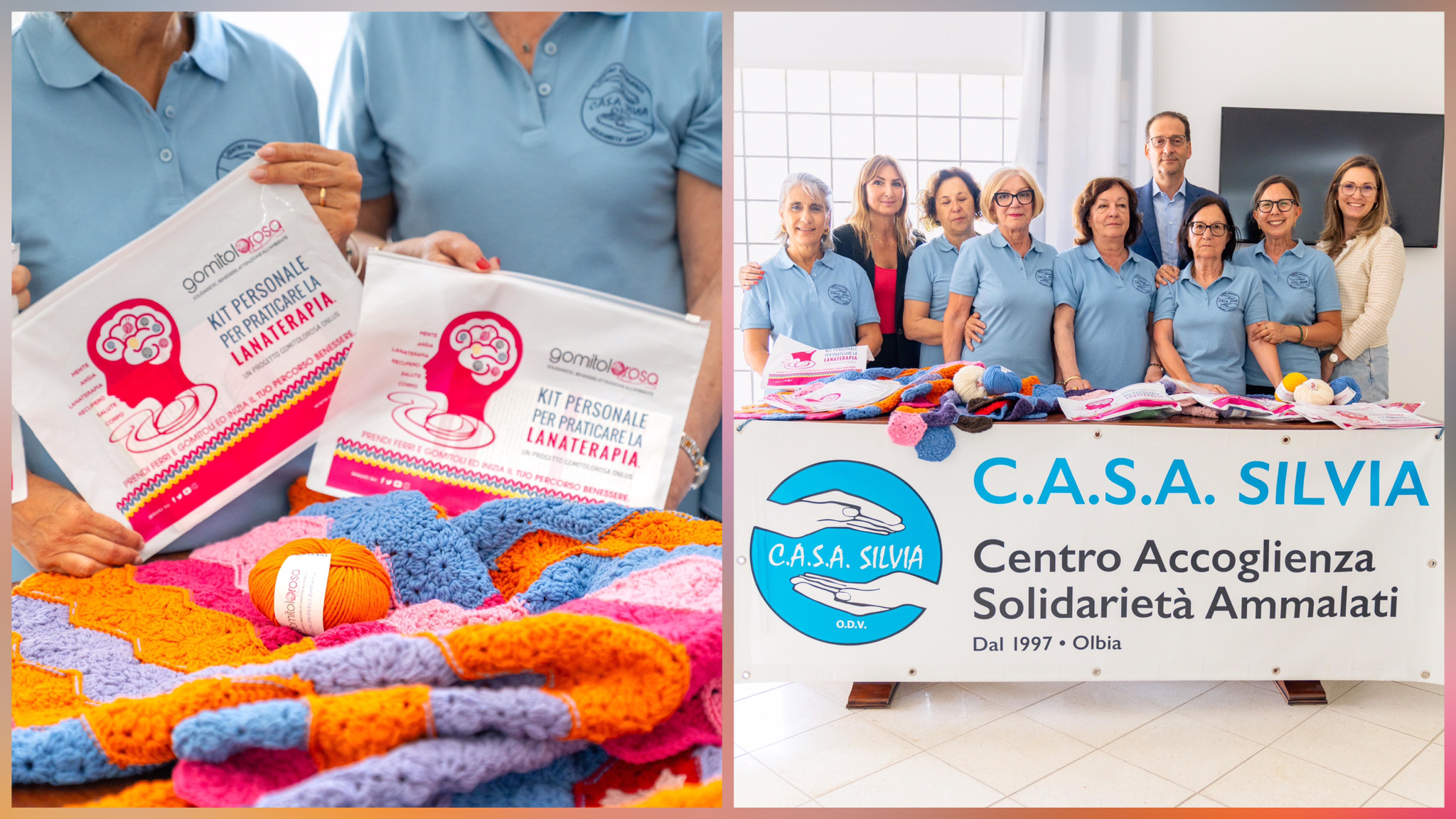 Olbia, una coperta calda creata tra cure e solidarietà