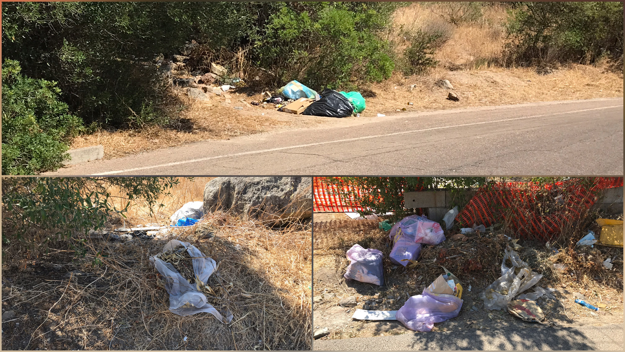 Olbia, ancora strade piene di rifiuti