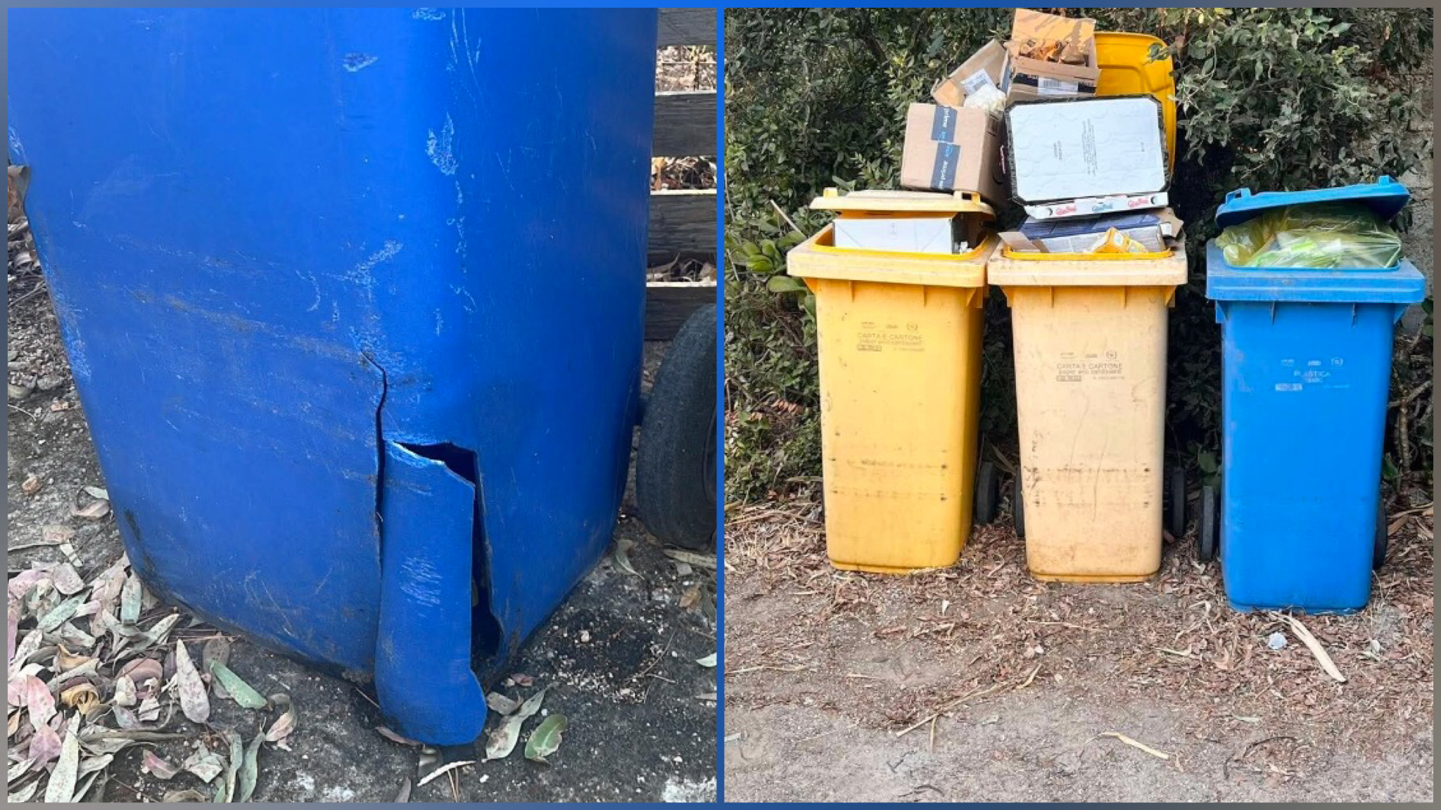 Olbia, emergenza rifiuti a Sole Ruju: la segnalazione dei residenti